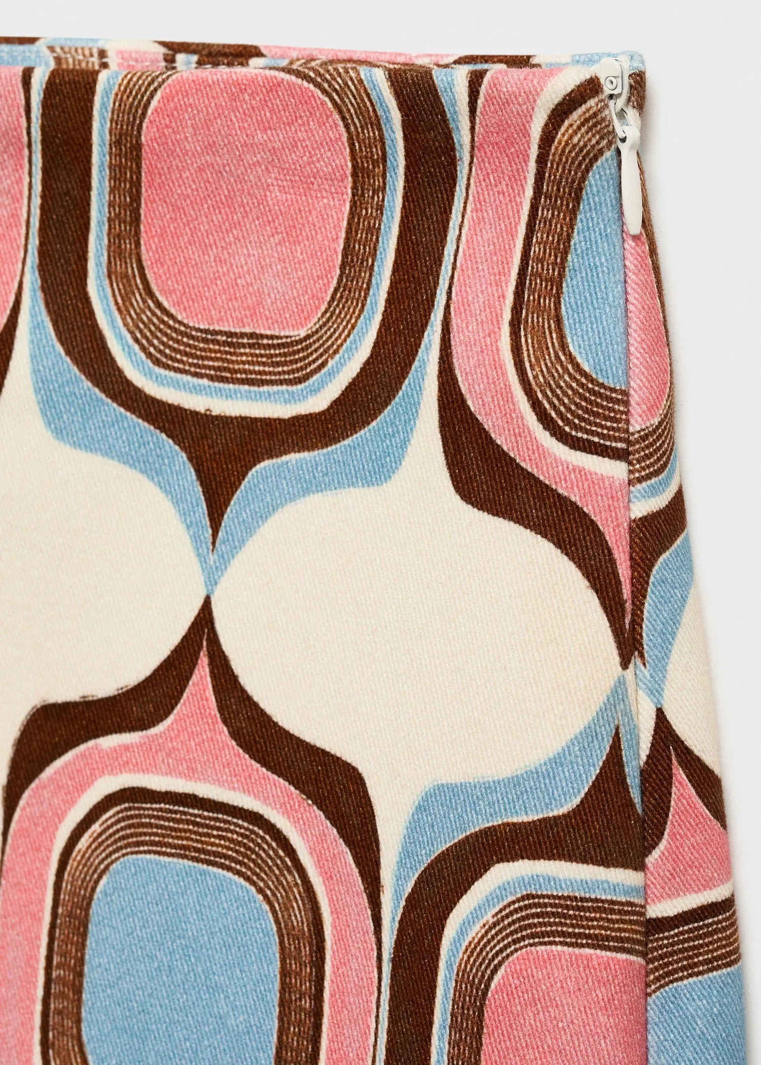 Printed short skirt