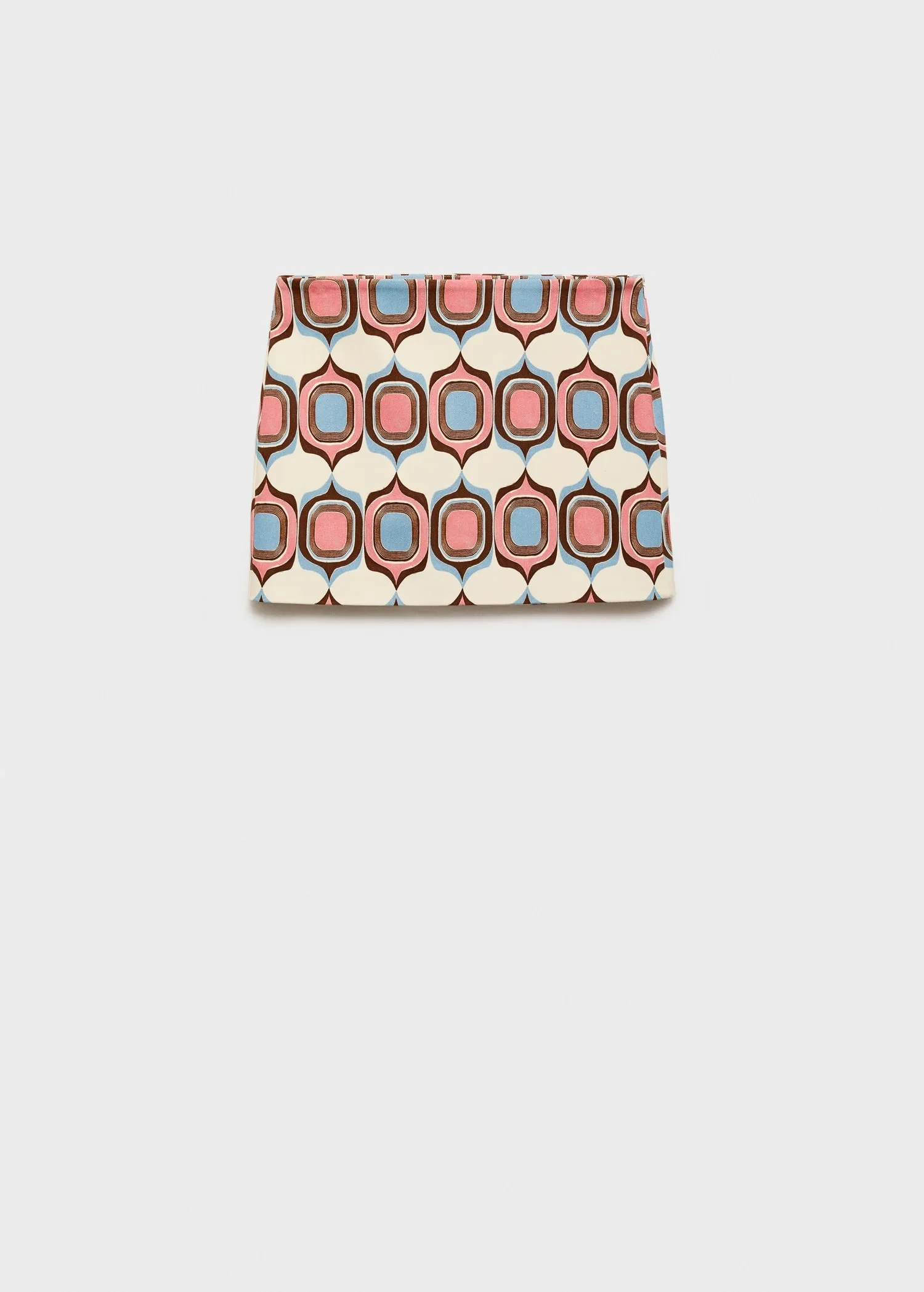 Printed short skirt