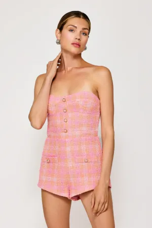 "Leeza" Tweed Romper