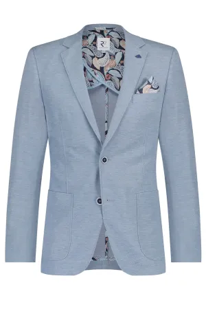 R2 Notch Lapel Jacket Blue