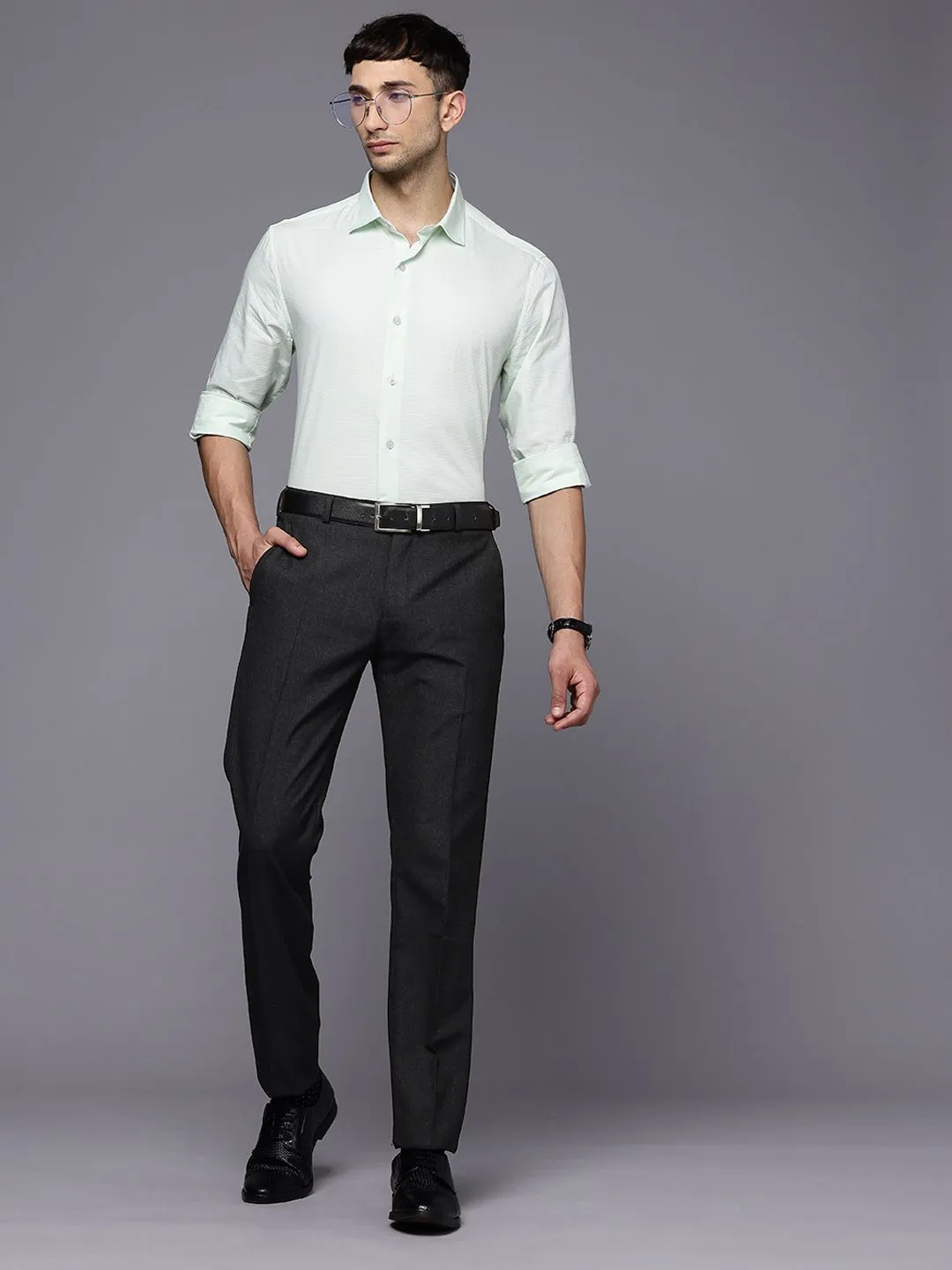 Raymond Men Slim Fit Formal Trousers