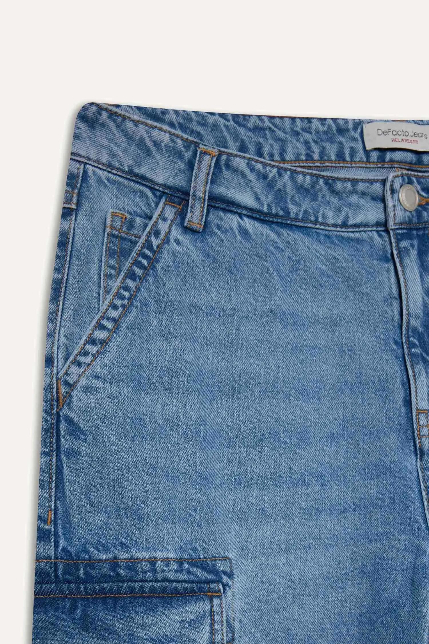 Relax Fit Wide Leg Jeans