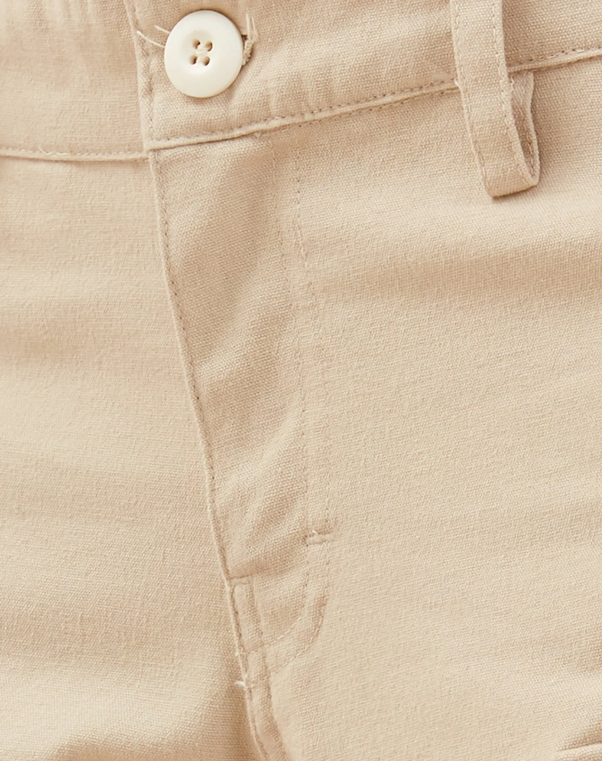 Renee Wide Leg Cargo Trouser in Ecru