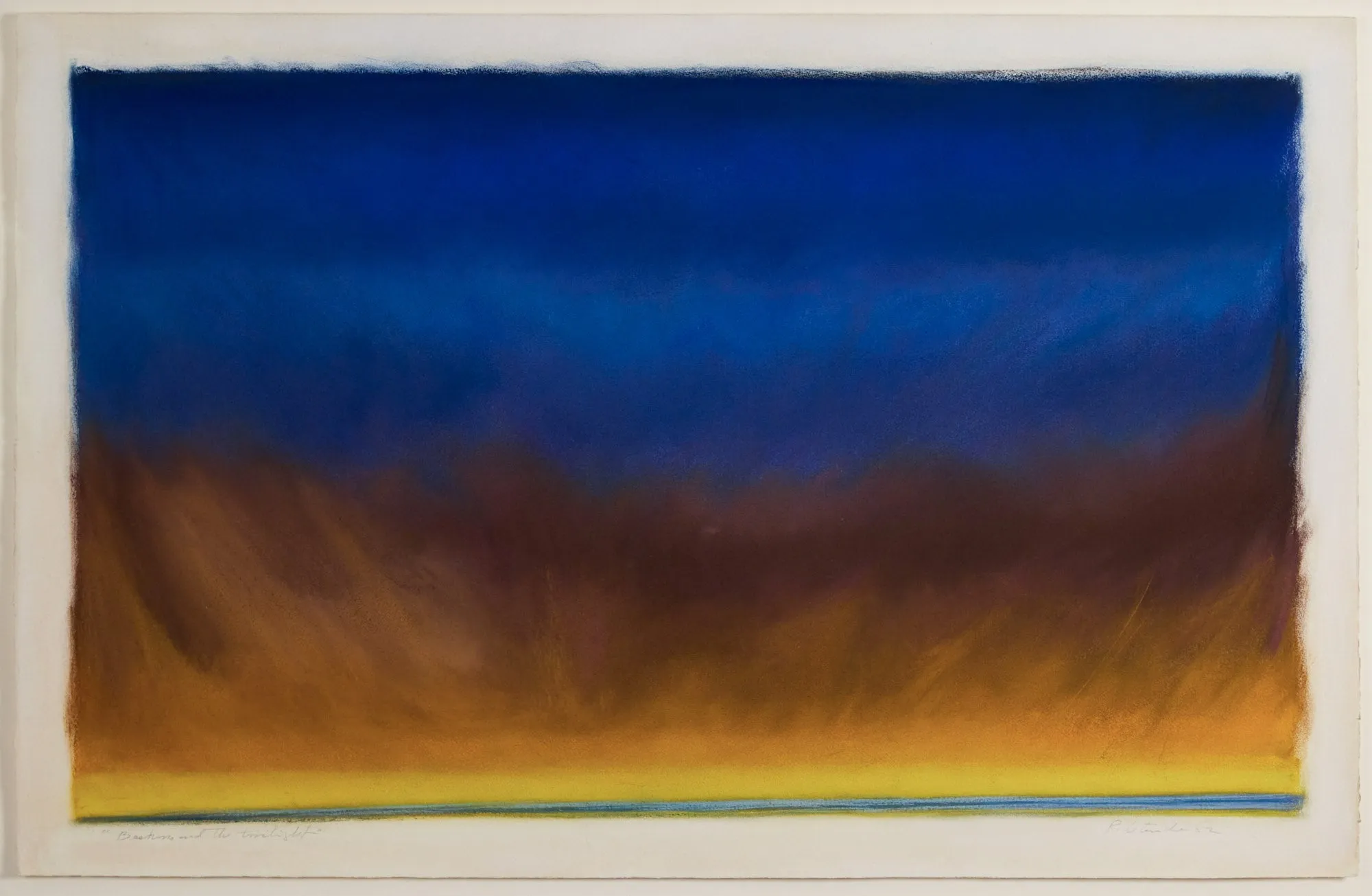 RITA LETENDRE "BRAHMS AND THE TWILIGHT" PASTEL, 1982