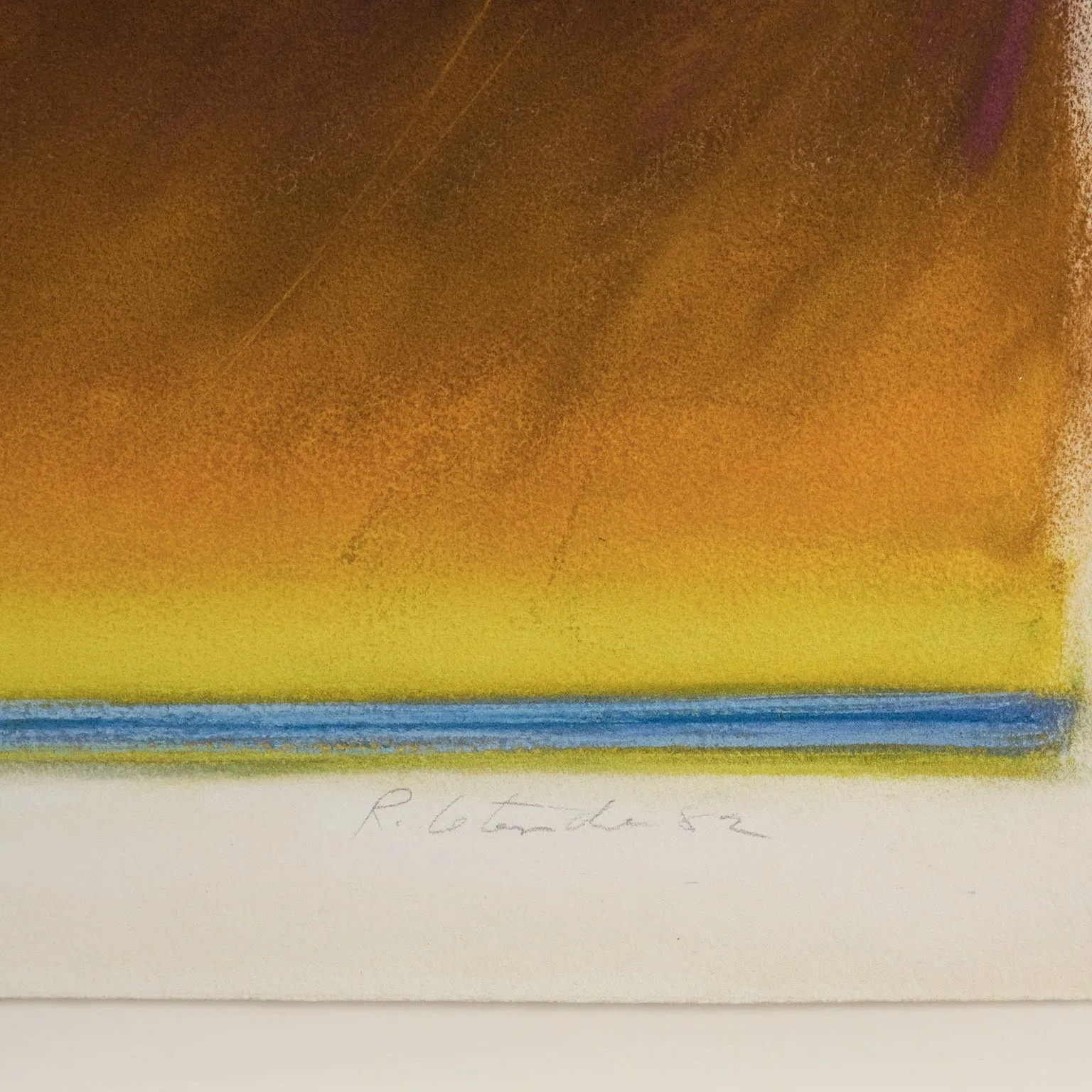 RITA LETENDRE "BRAHMS AND THE TWILIGHT" PASTEL, 1982