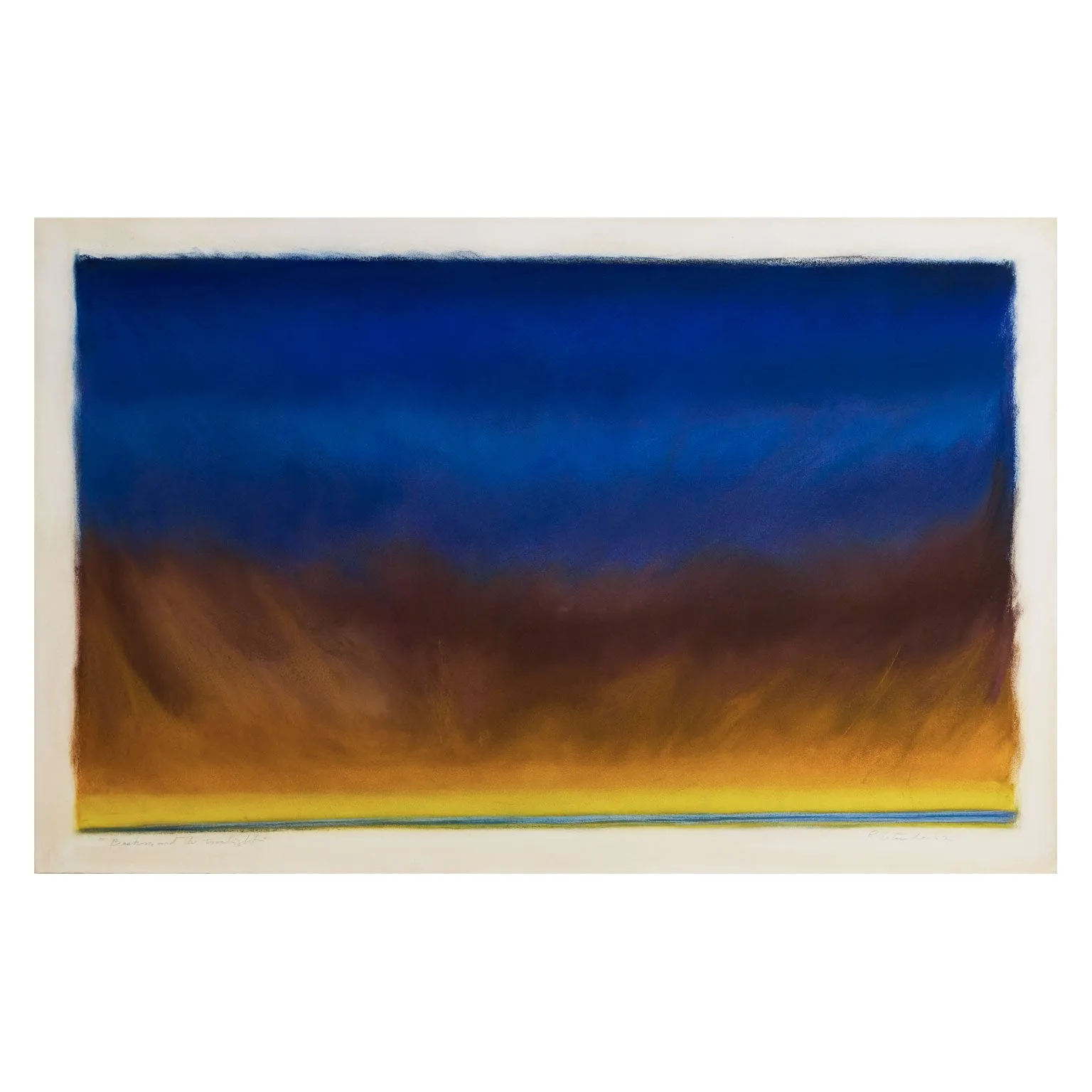 RITA LETENDRE "BRAHMS AND THE TWILIGHT" PASTEL, 1982
