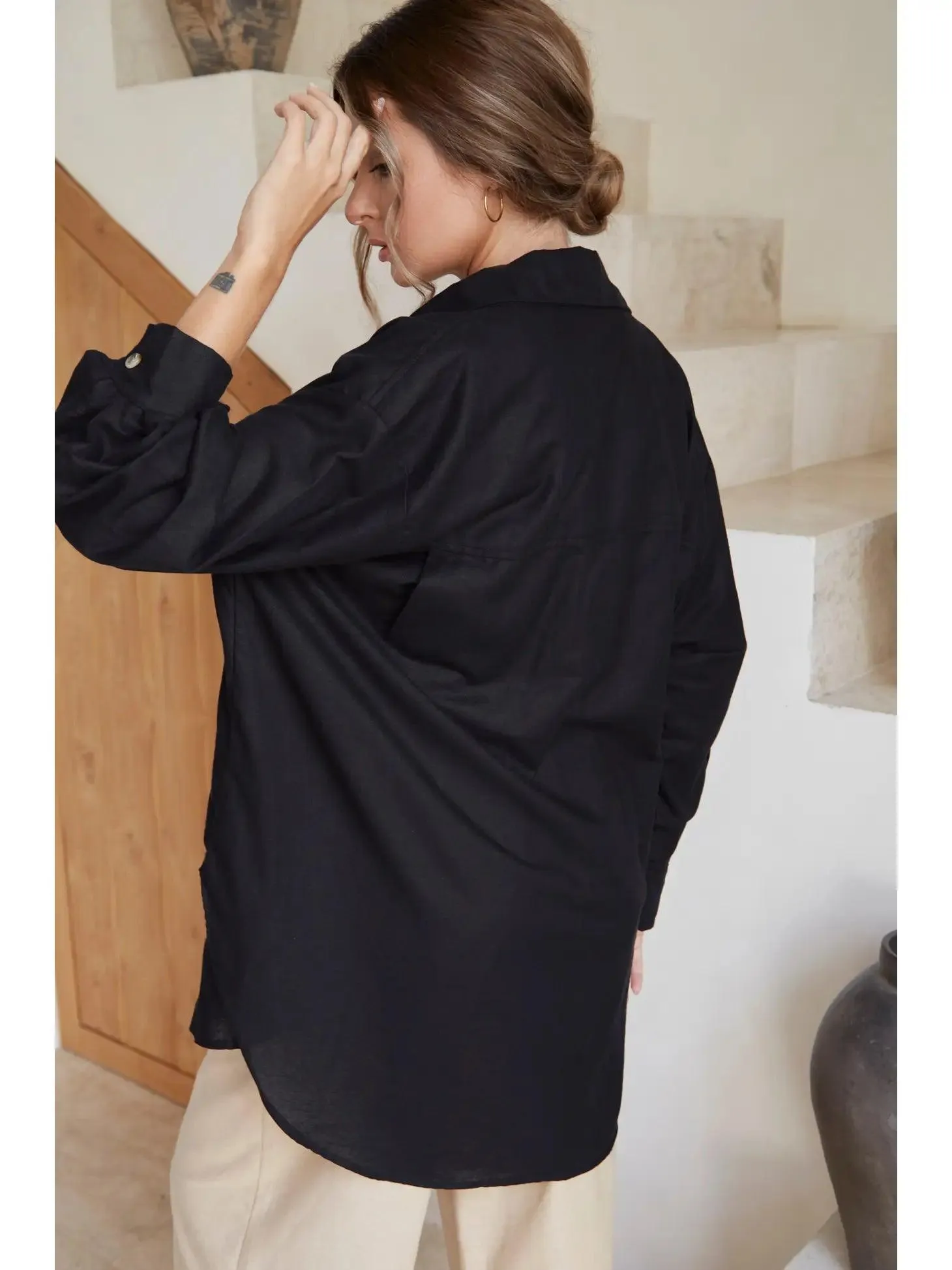 Romania Oversized Linen Shirt