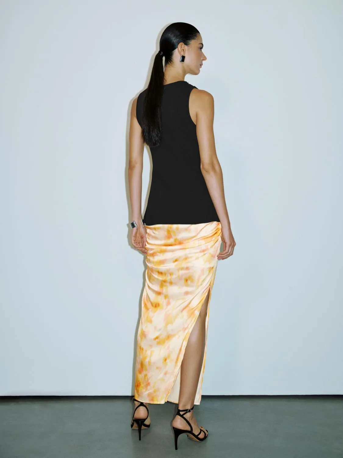 Ruched Straight Skirts