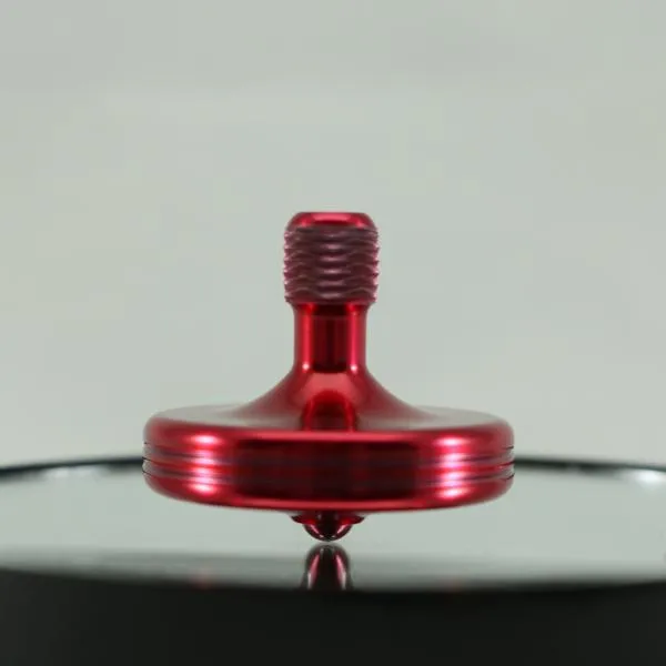 S2 - Aluminum Spinning Top in Candy Red