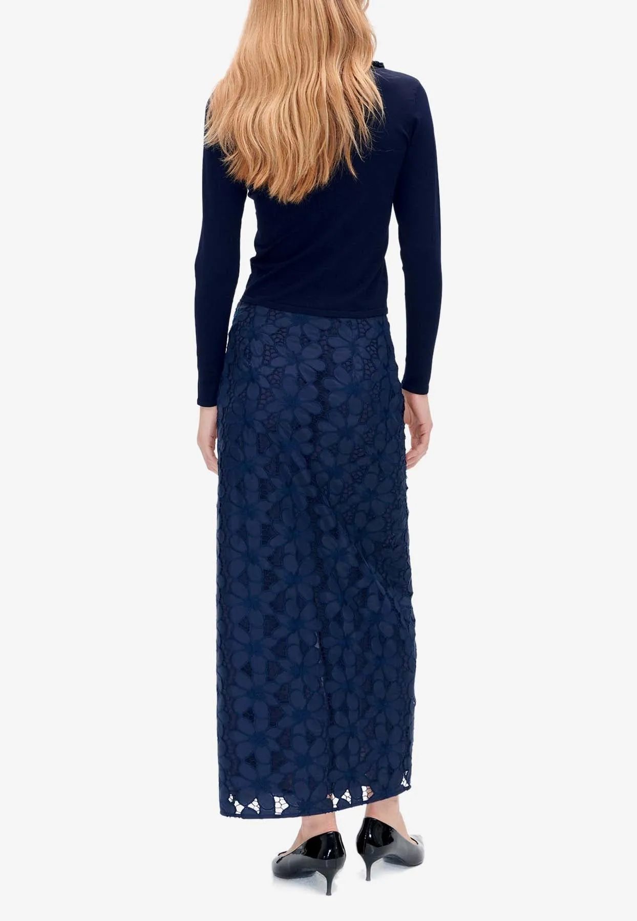 Saiorse Floral Lace Midi Skirt