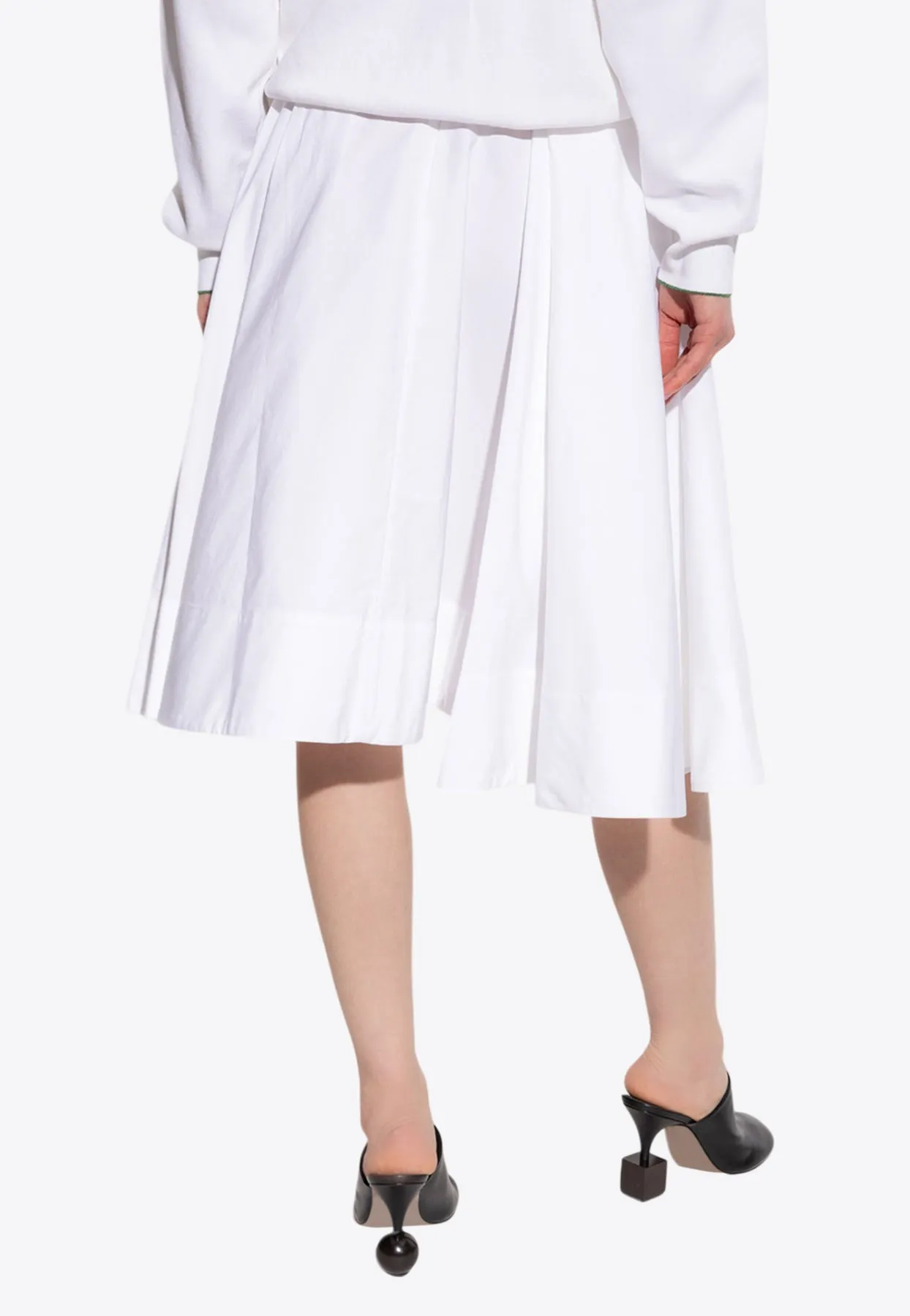 Salon Flared Midi Skirt