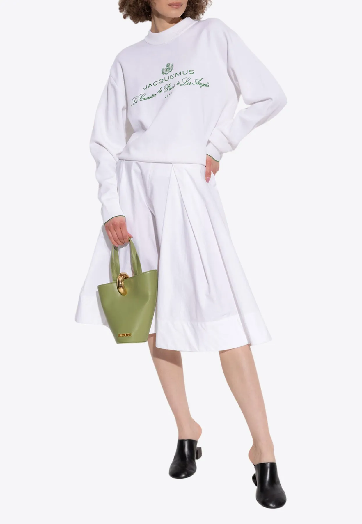 Salon Flared Midi Skirt
