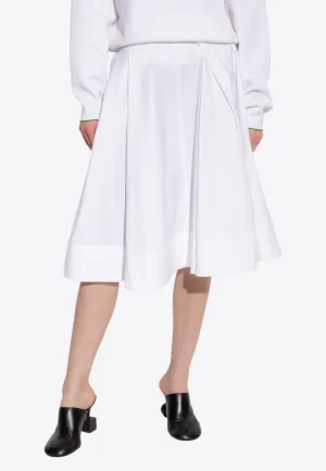 Salon Flared Midi Skirt