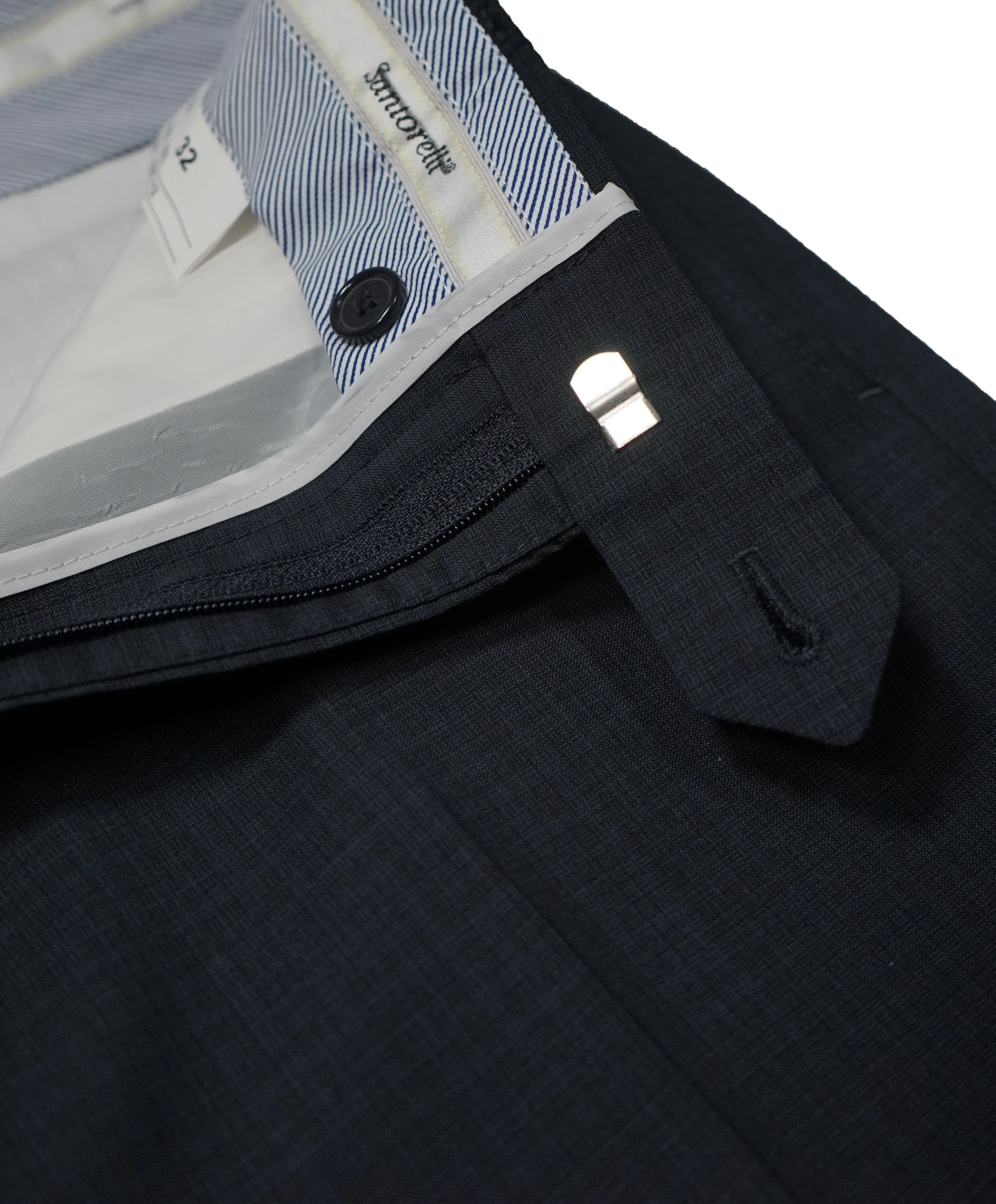 SANTORELLI - Made In Italy Blue Check Dress Pants - 32W