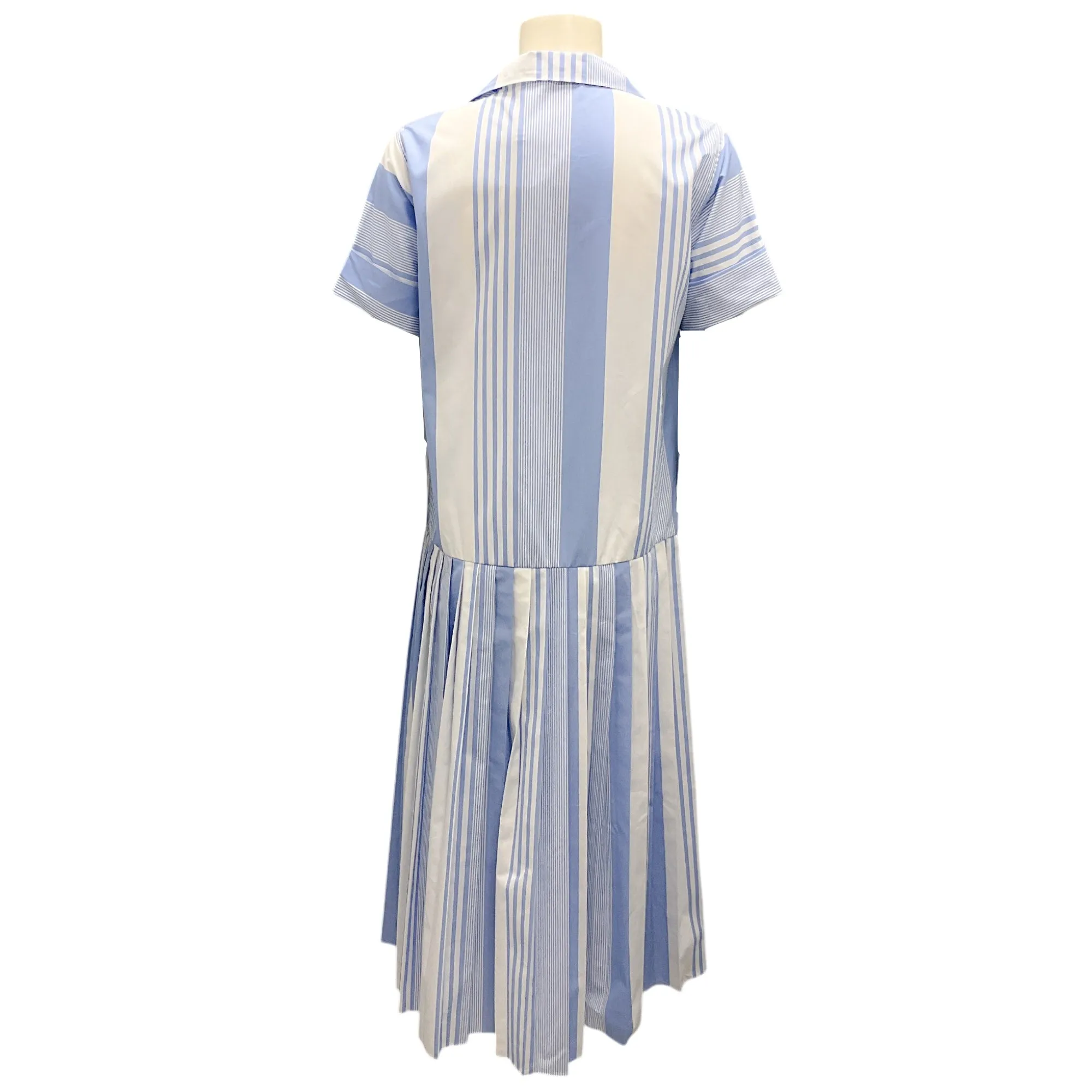 Sara Roka Blue / White 2021 Striped Eiko Midi Dress