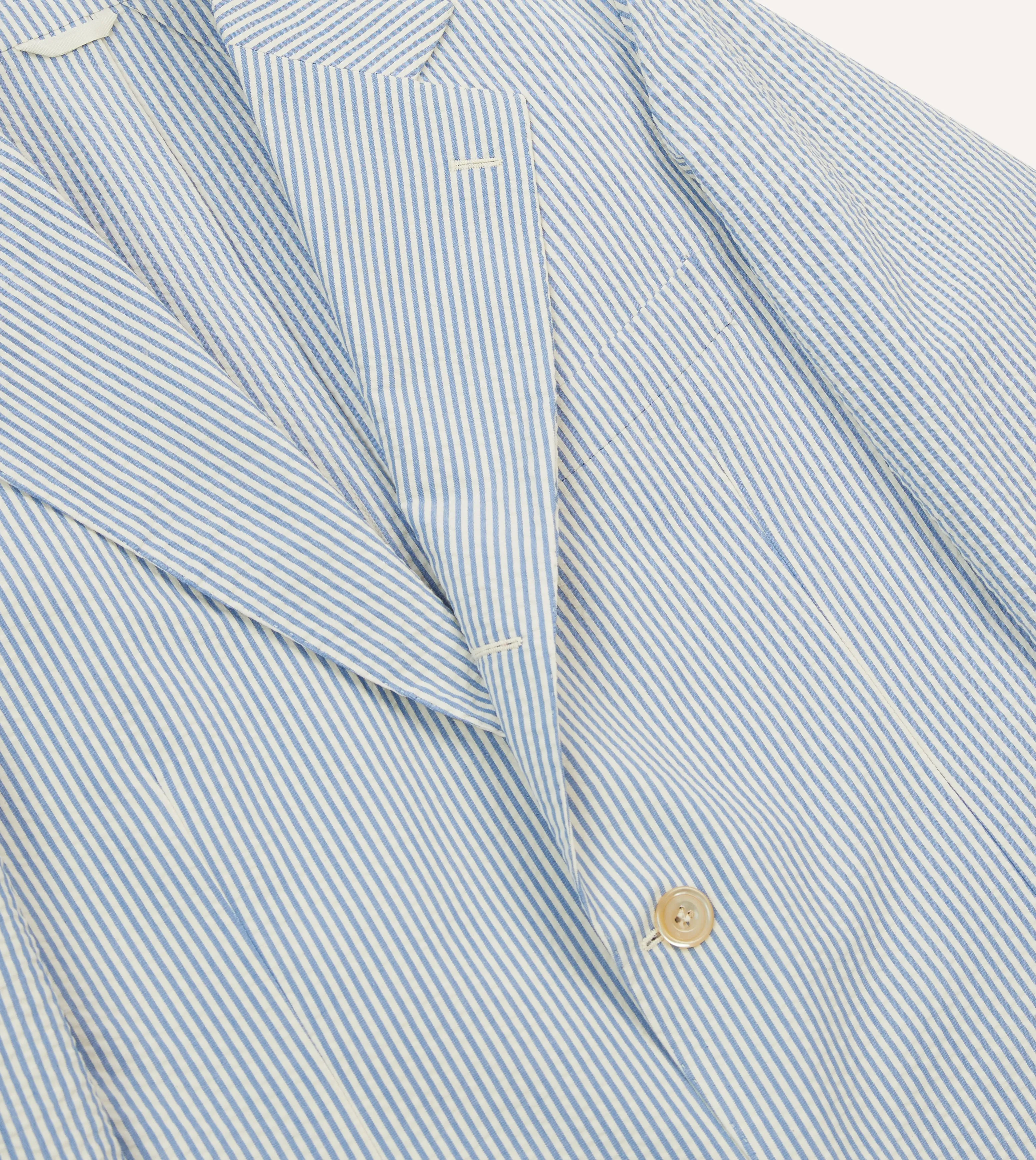 Seersucker Cotton Tailored Jacket