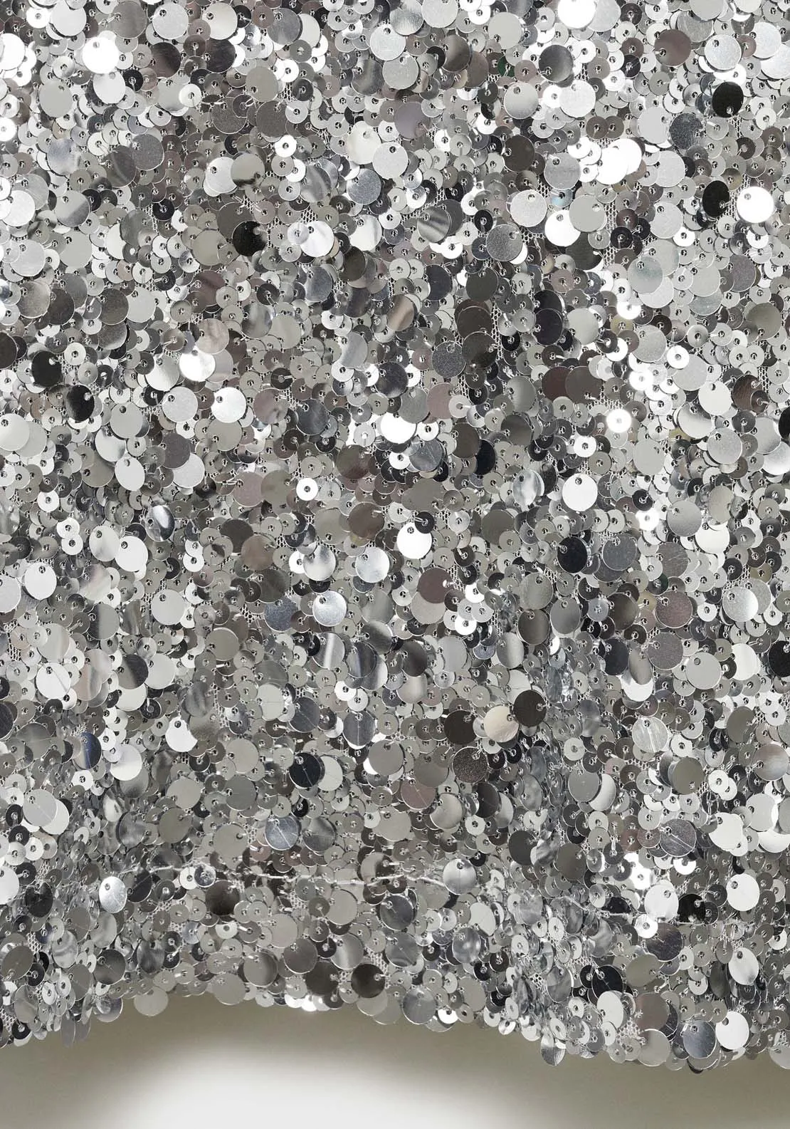 Sequin midi skirt - Grey