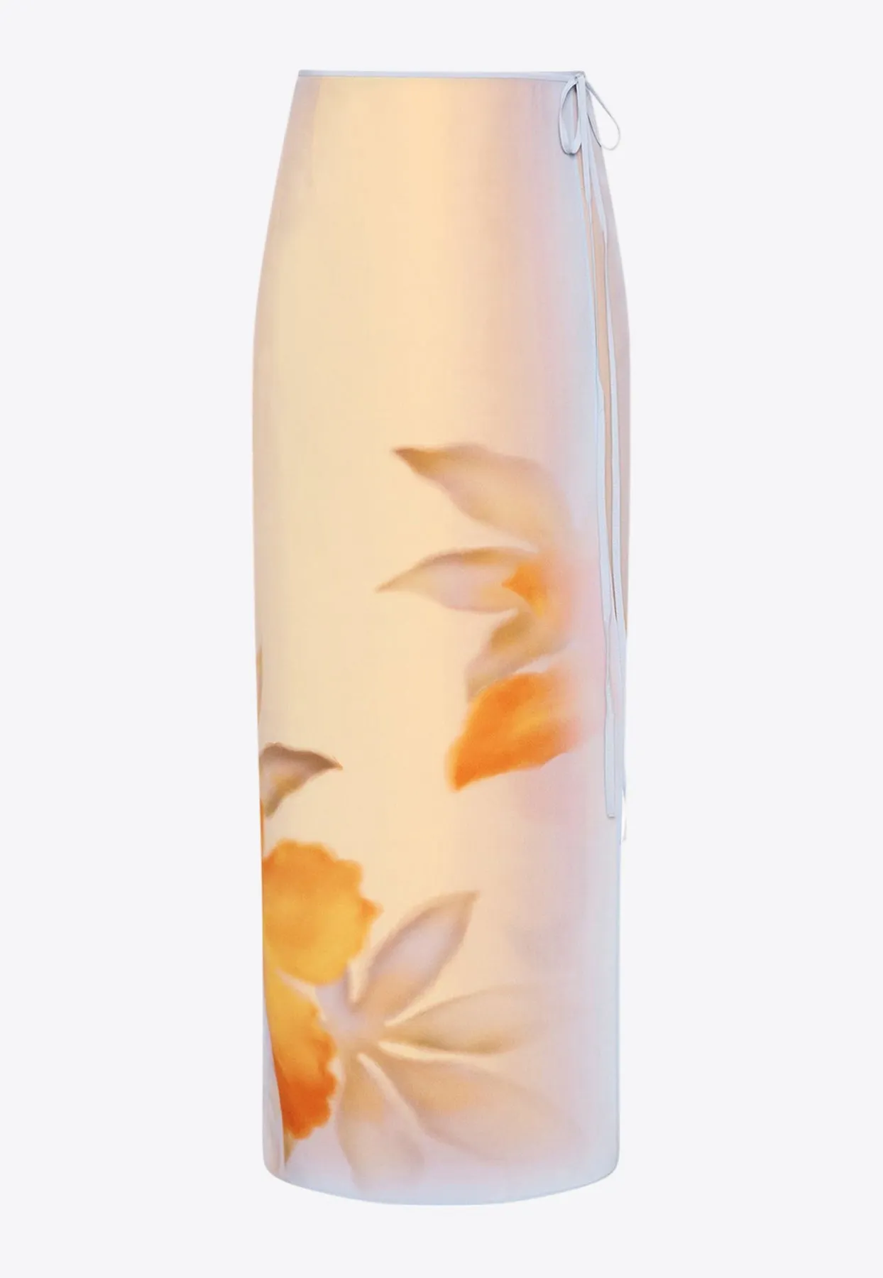 Serene Floral Print Midi Skirt