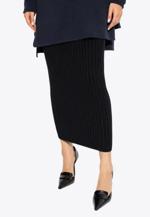 Seta Wool and Cashmere Midi Skirt