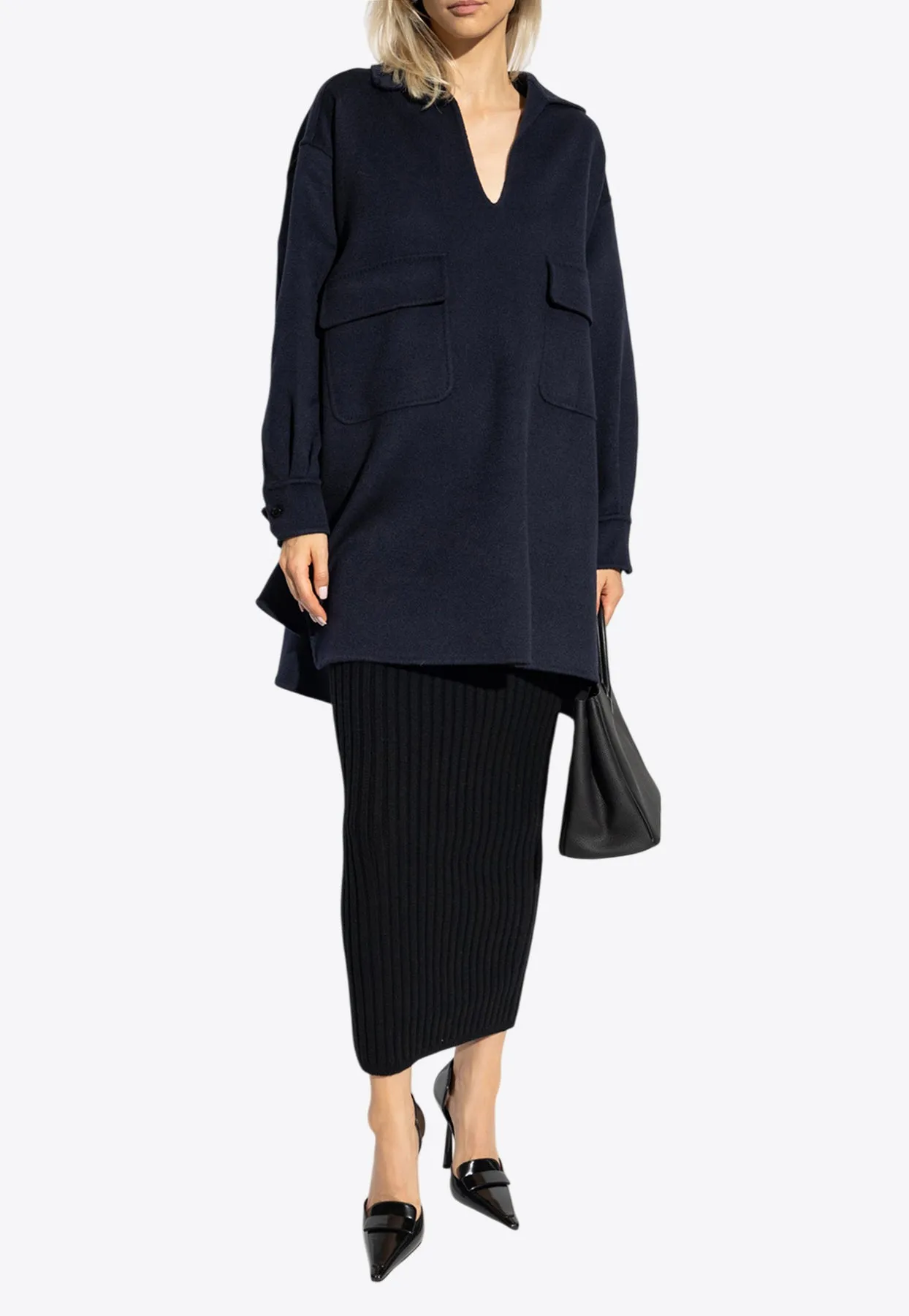 Seta Wool and Cashmere Midi Skirt