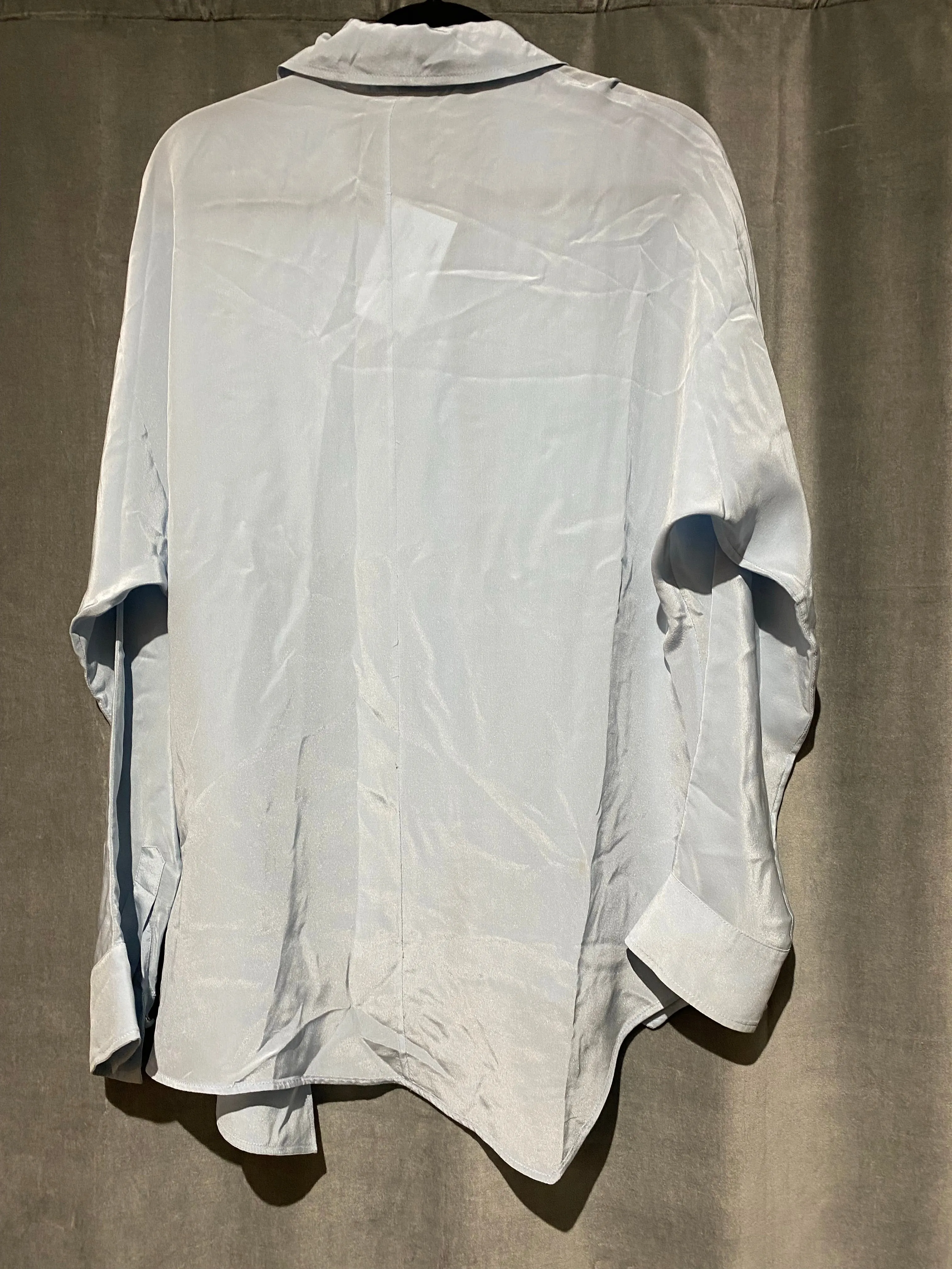 Shari's Place Alex & Eli Light Blue Button Down Blouse