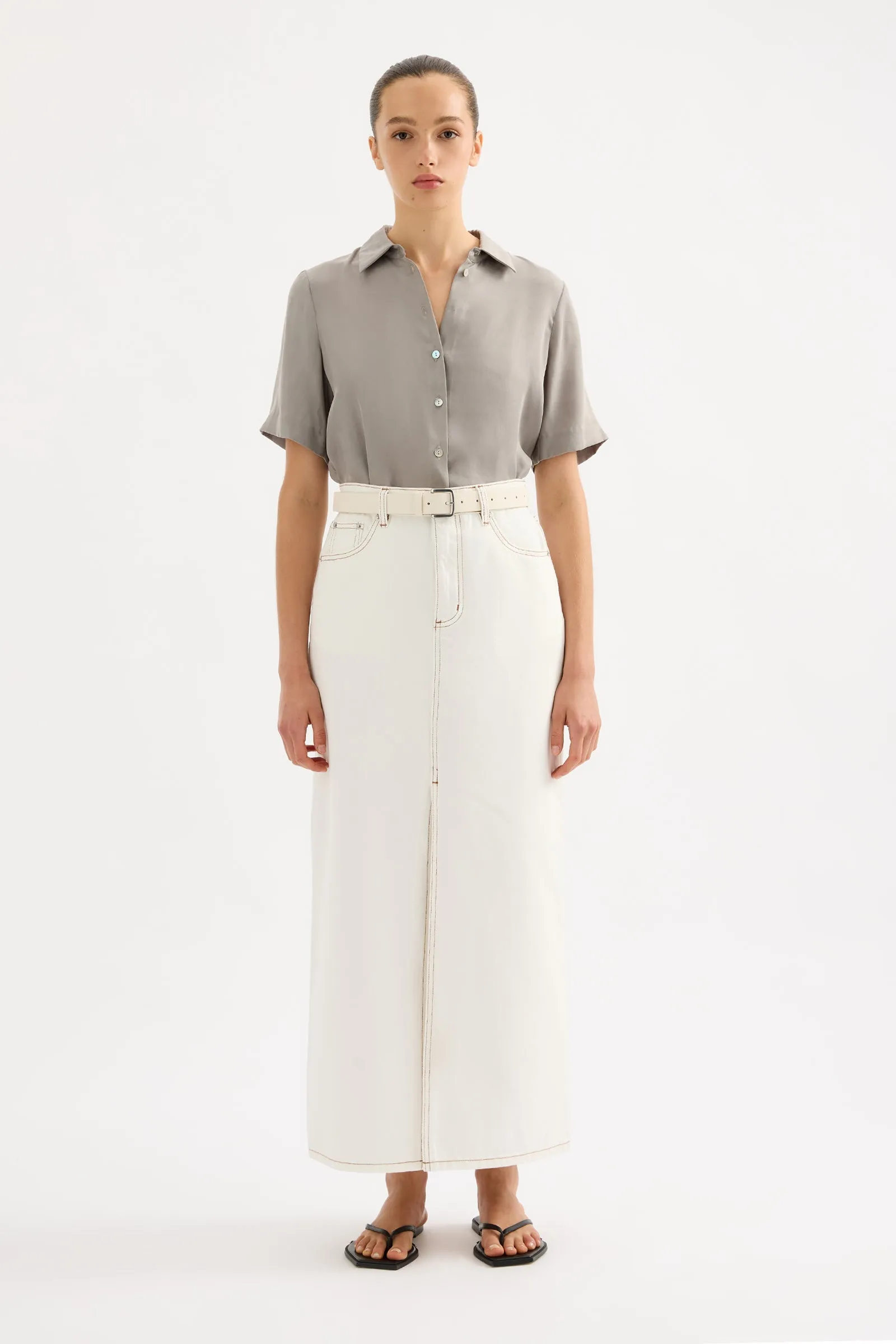 SIA DENIM MAXI SKIRT