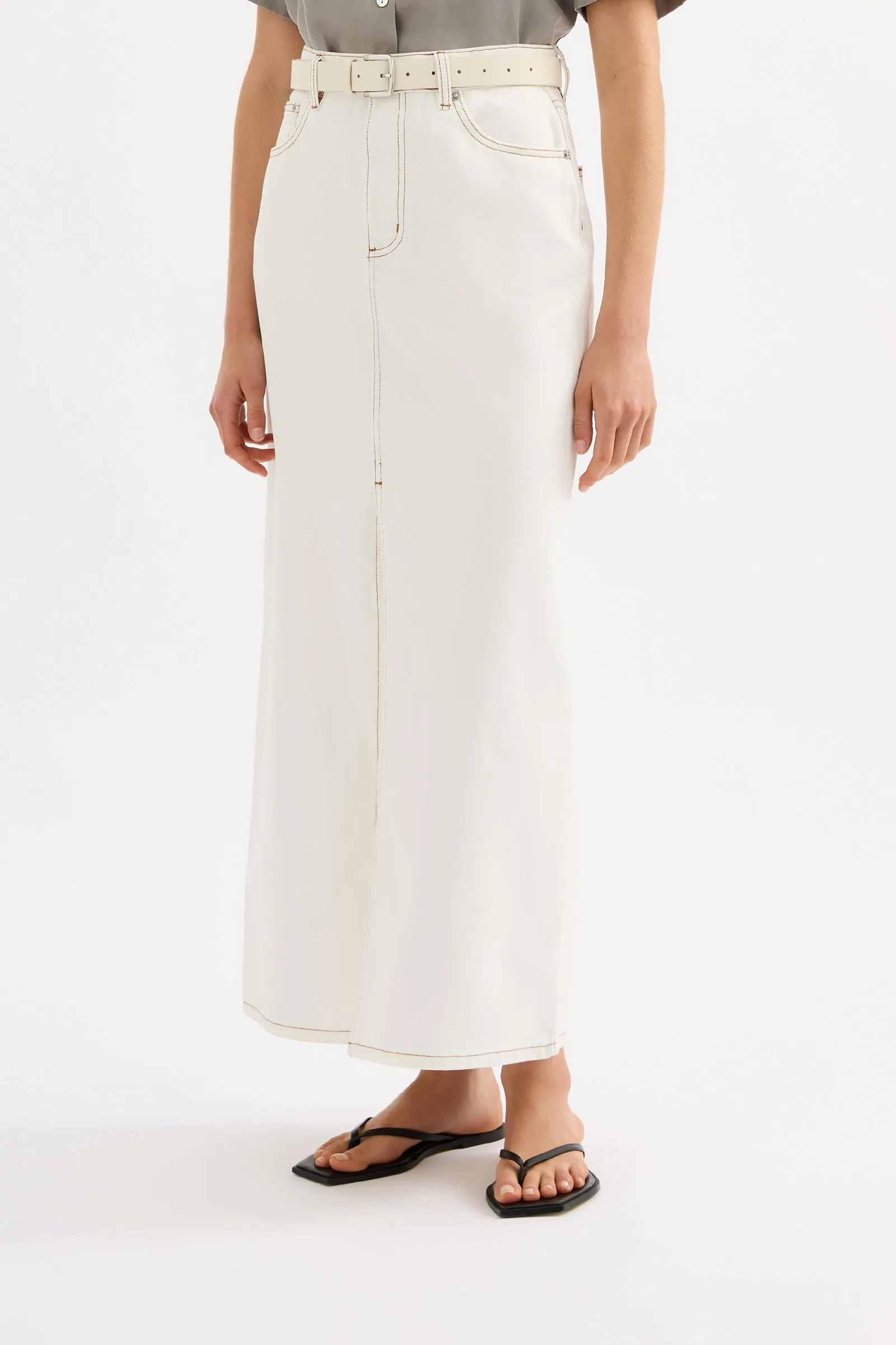 SIA DENIM MAXI SKIRT