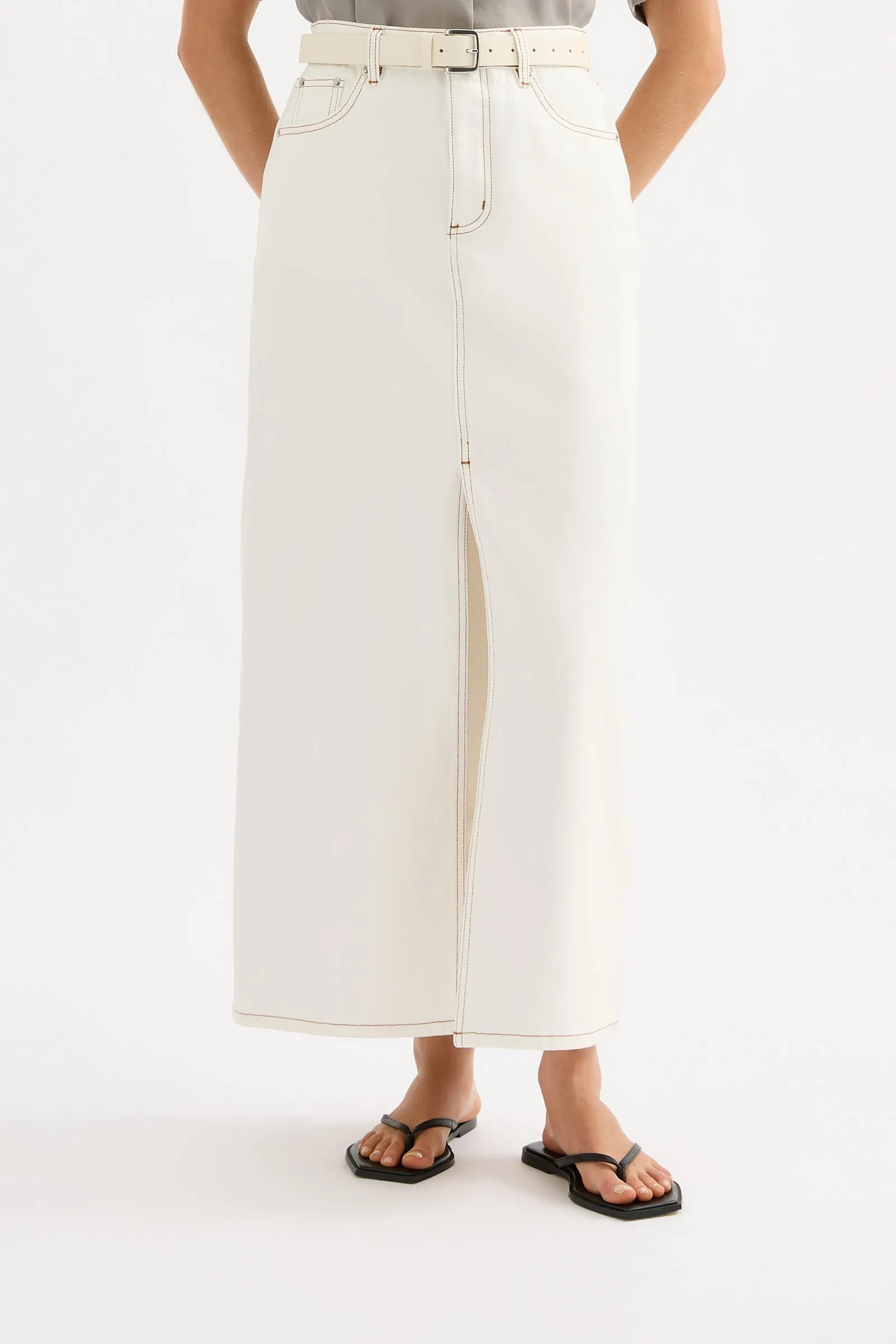 SIA DENIM MAXI SKIRT