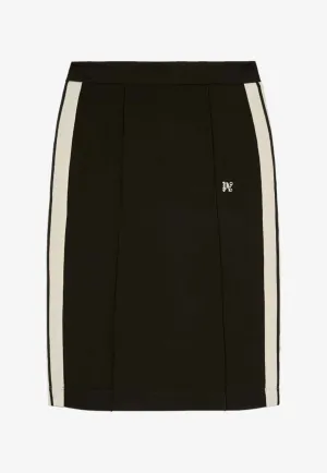 Side Stripe Monogram Pencil Skirt