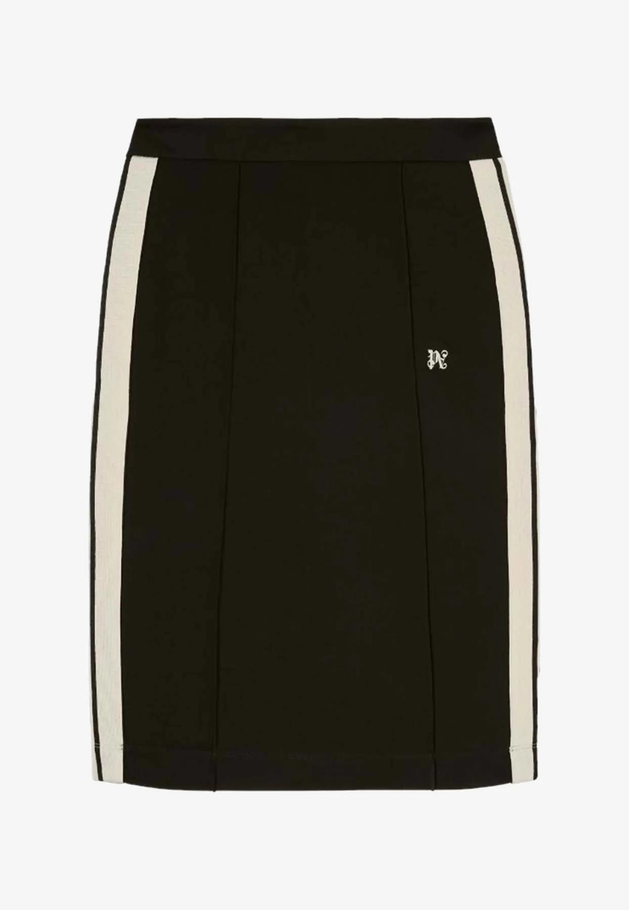 Side Stripe Monogram Pencil Skirt