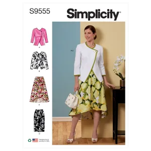 Simplicity Pattern 9555 Misses' Jacket & Skirts