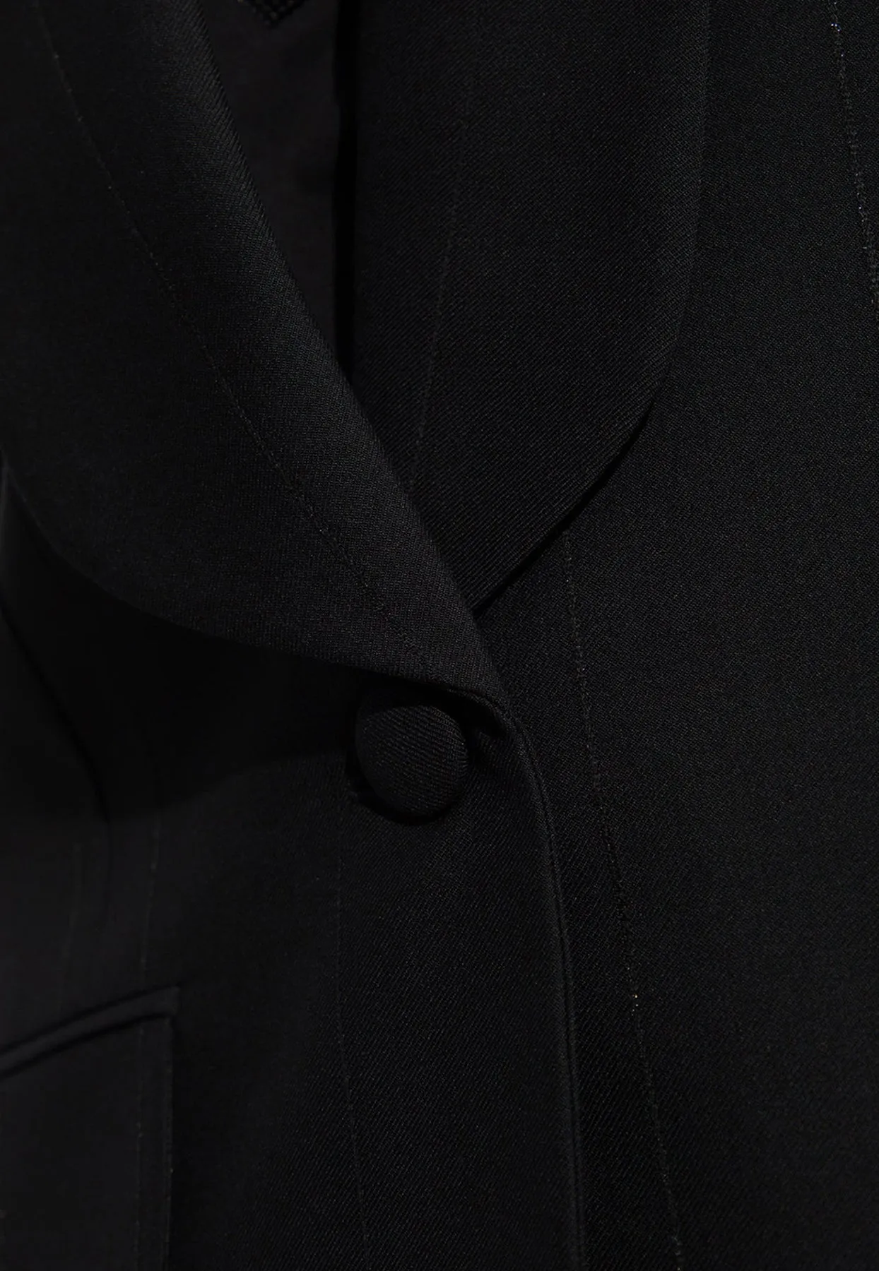 Single-Breasted Blazer with Shawl Collar