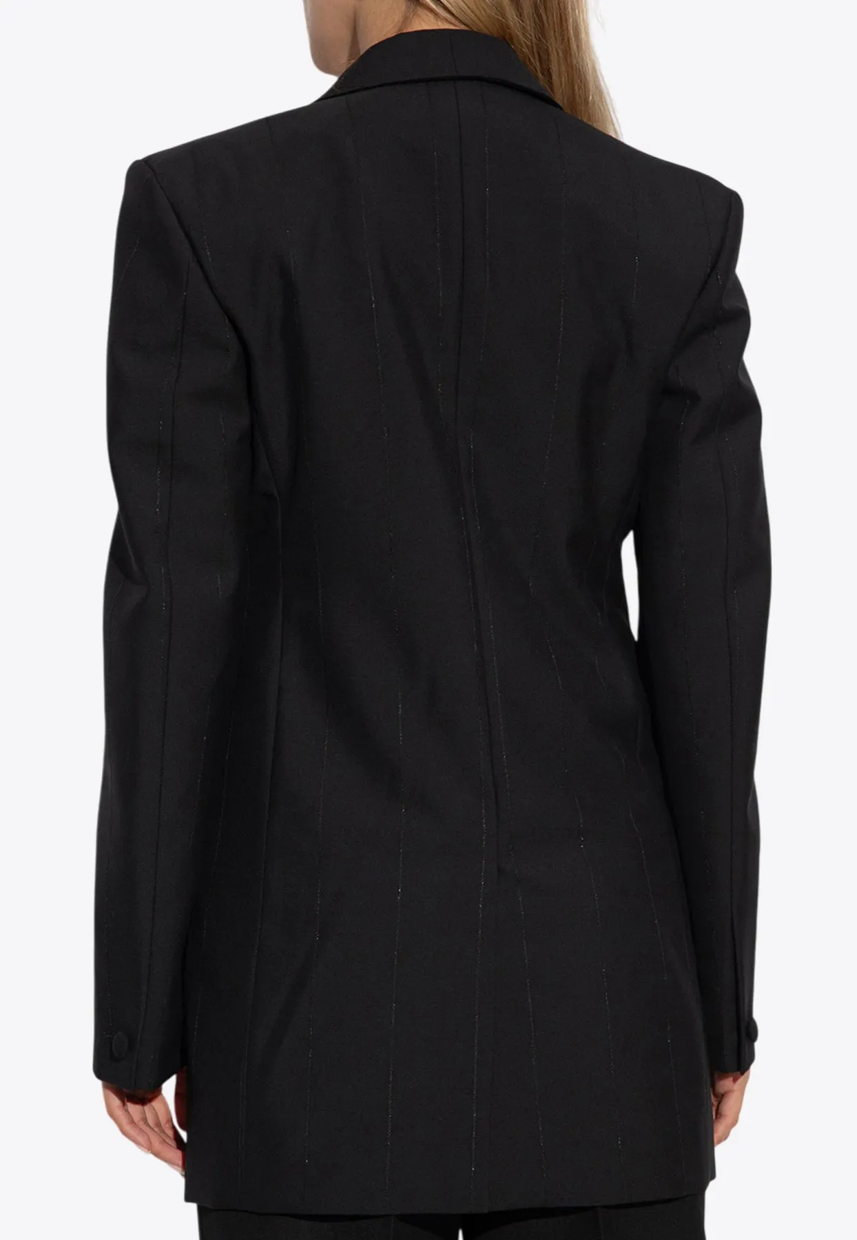 Single-Breasted Blazer with Shawl Collar