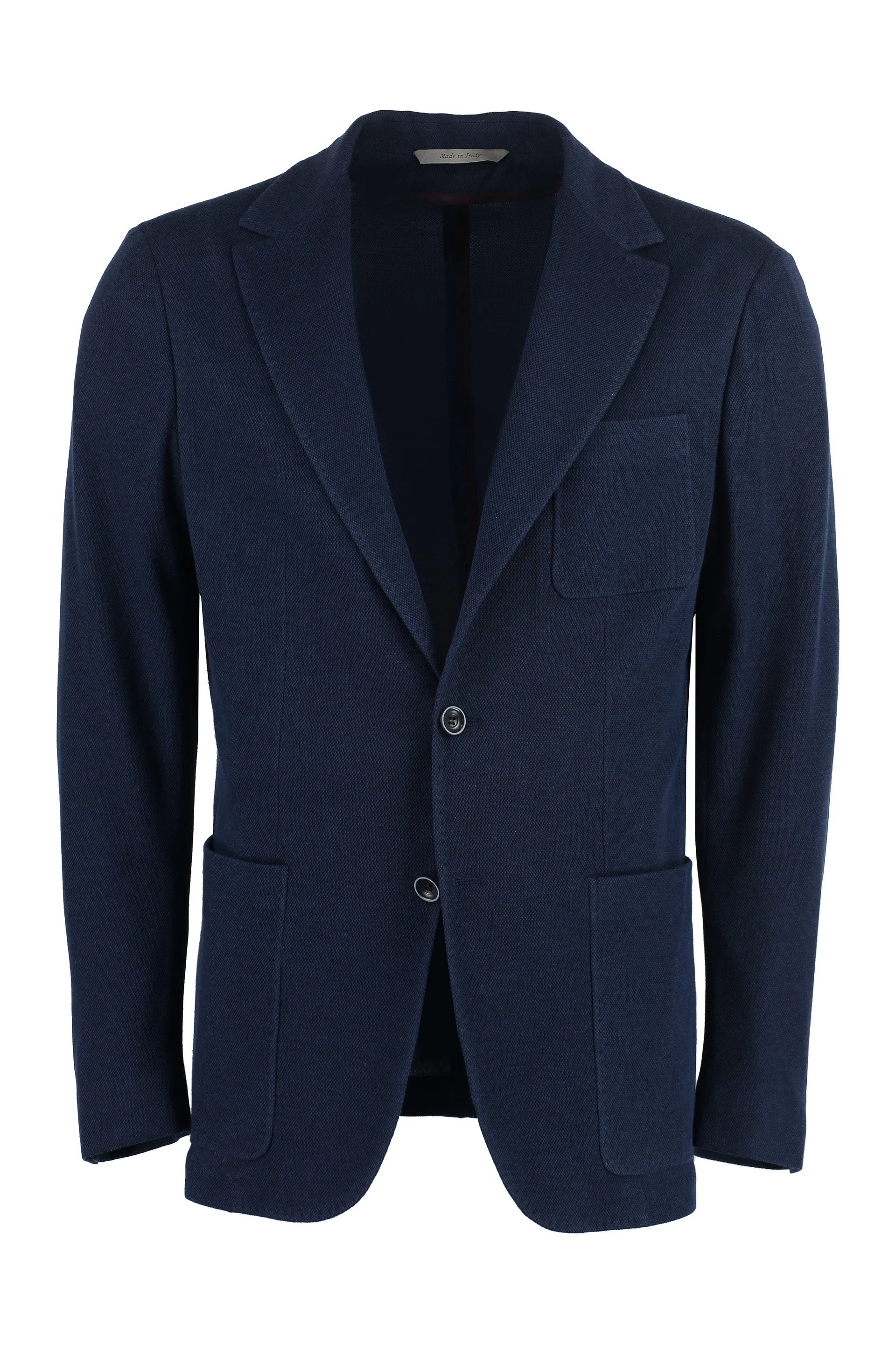 Single-breasted knit blazer