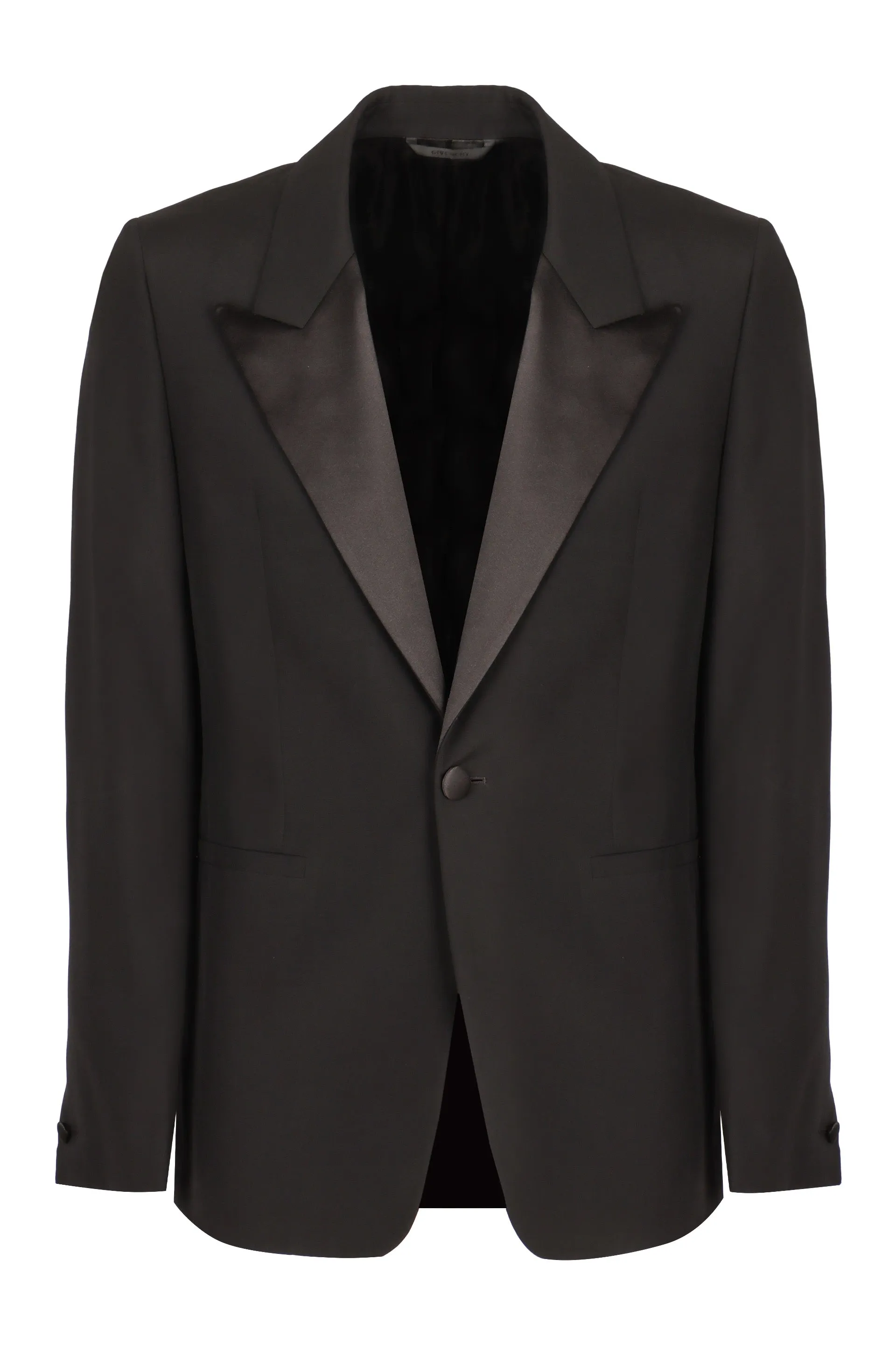 Single-breasted one button jacket