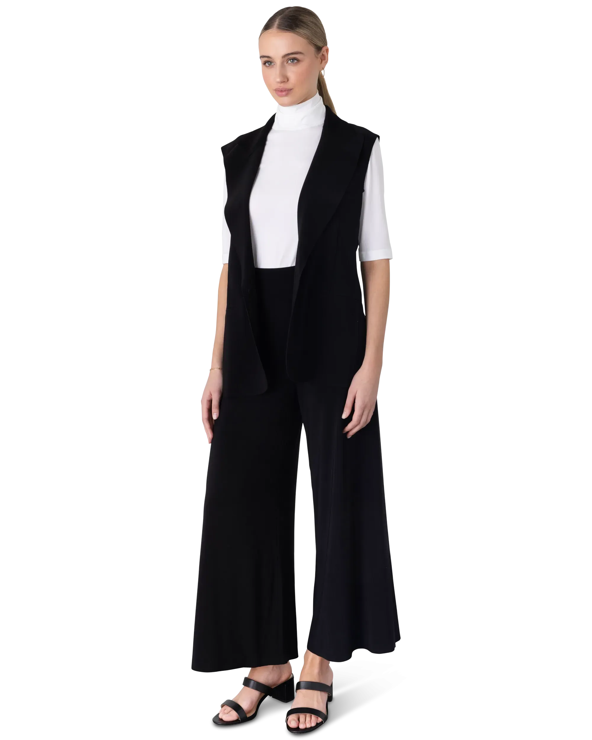 Single Breasted Sleeveless Jacket