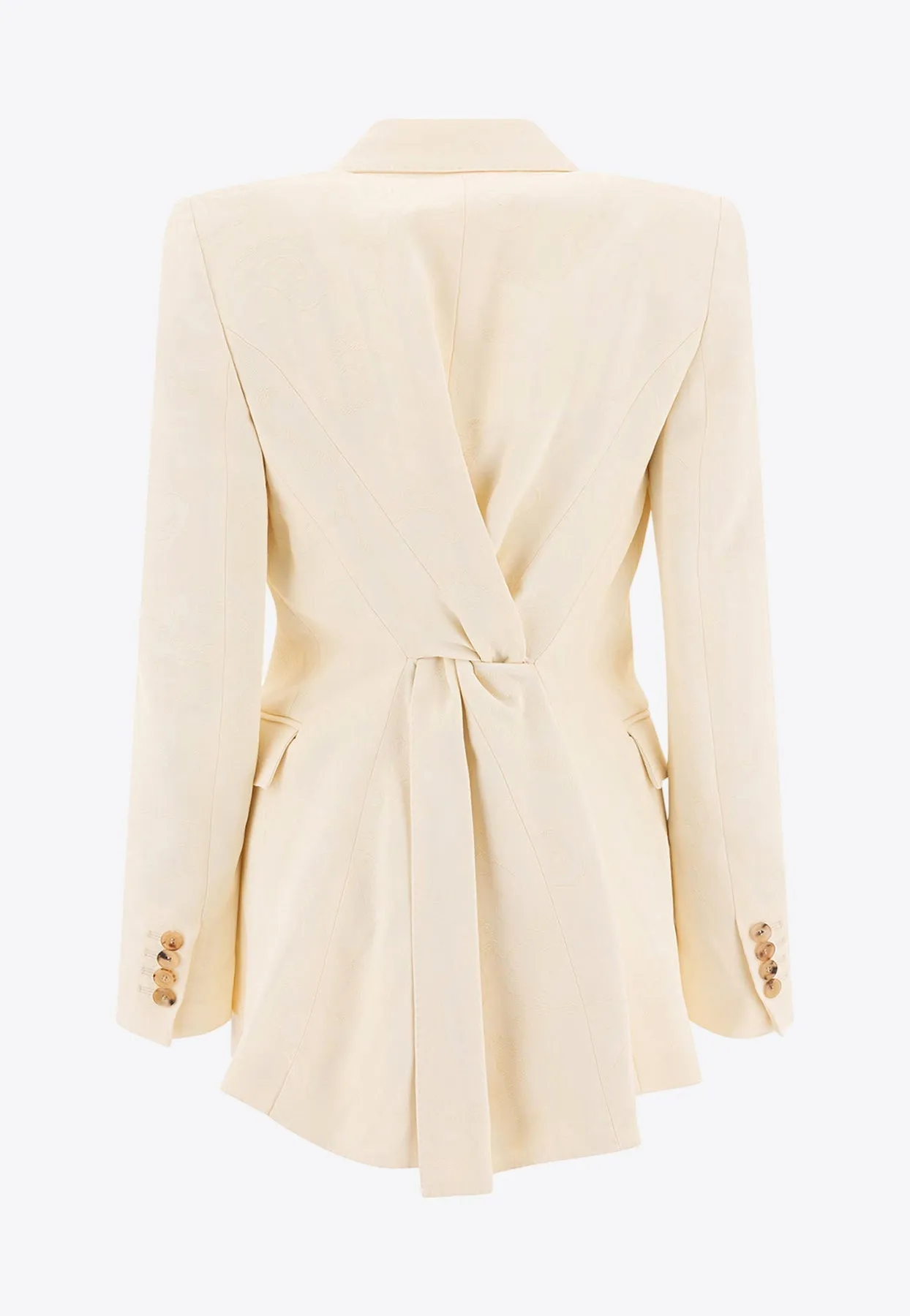 Single-Breasted Twisted Blazer