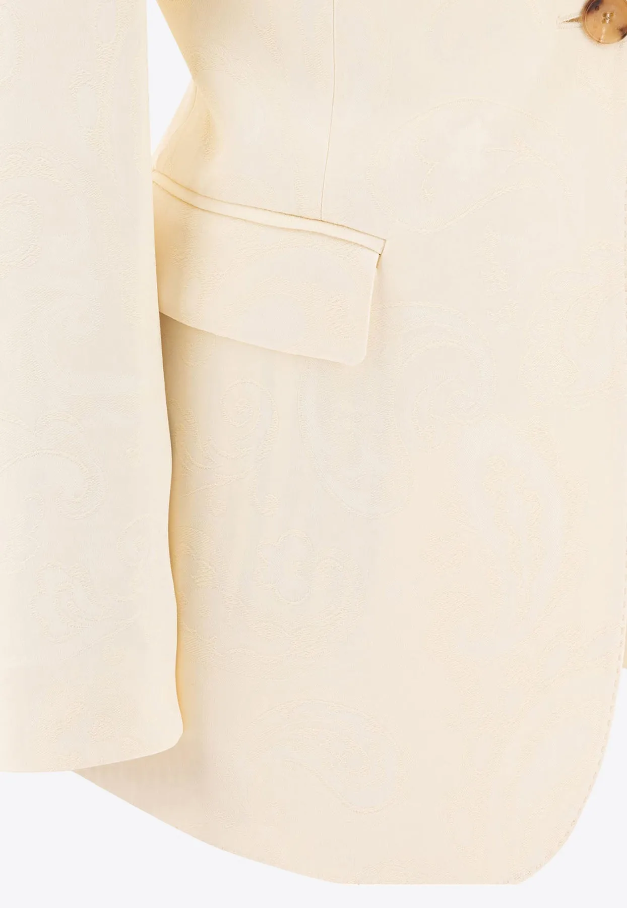 Single-Breasted Twisted Blazer