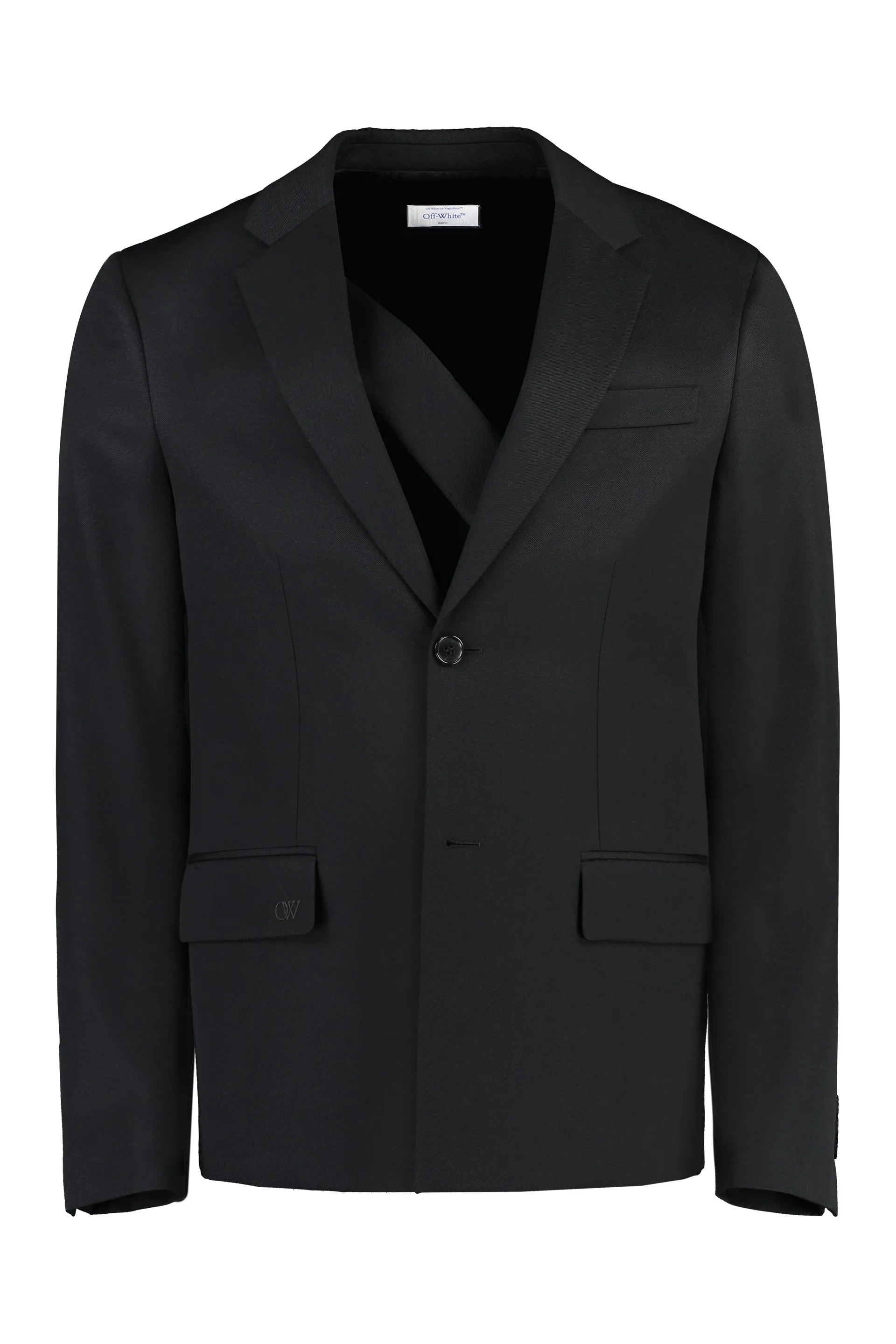 Single-breasted virgin wool jacket