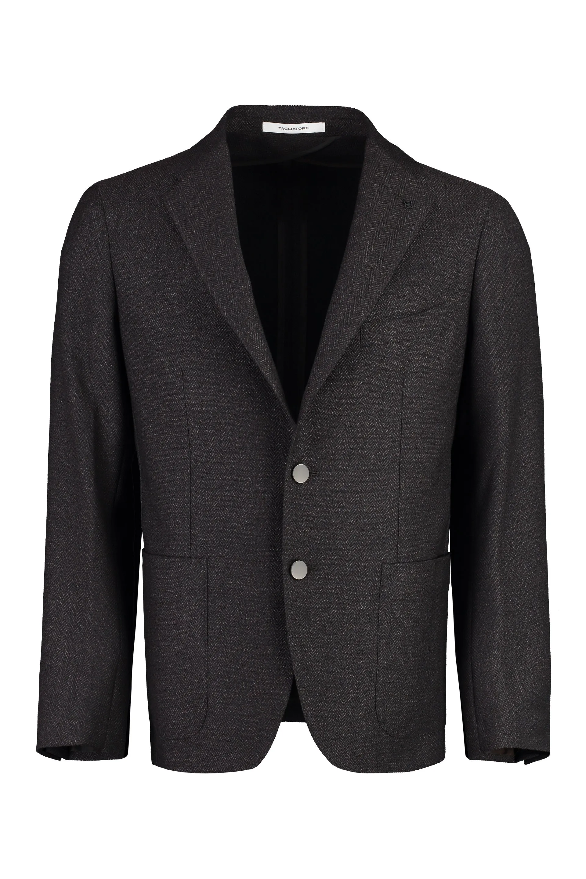 Single-breasted virgin wool jacket