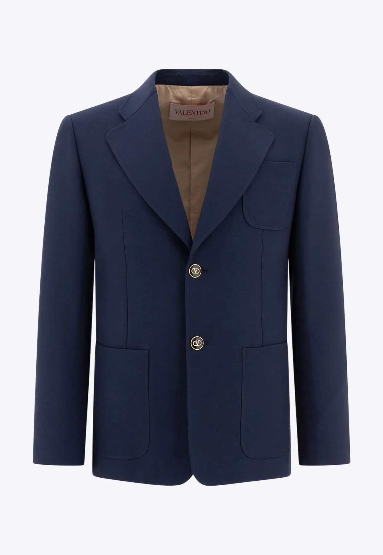 Single-Breasted Wool Blazer
