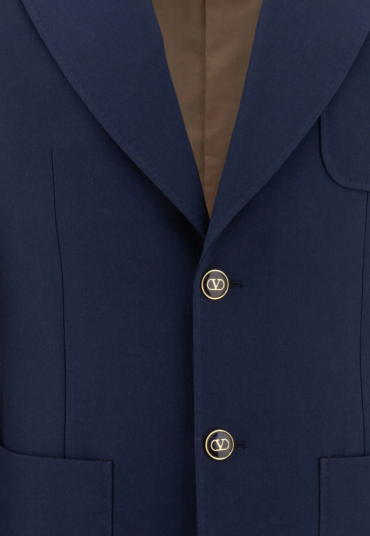 Single-Breasted Wool Blazer