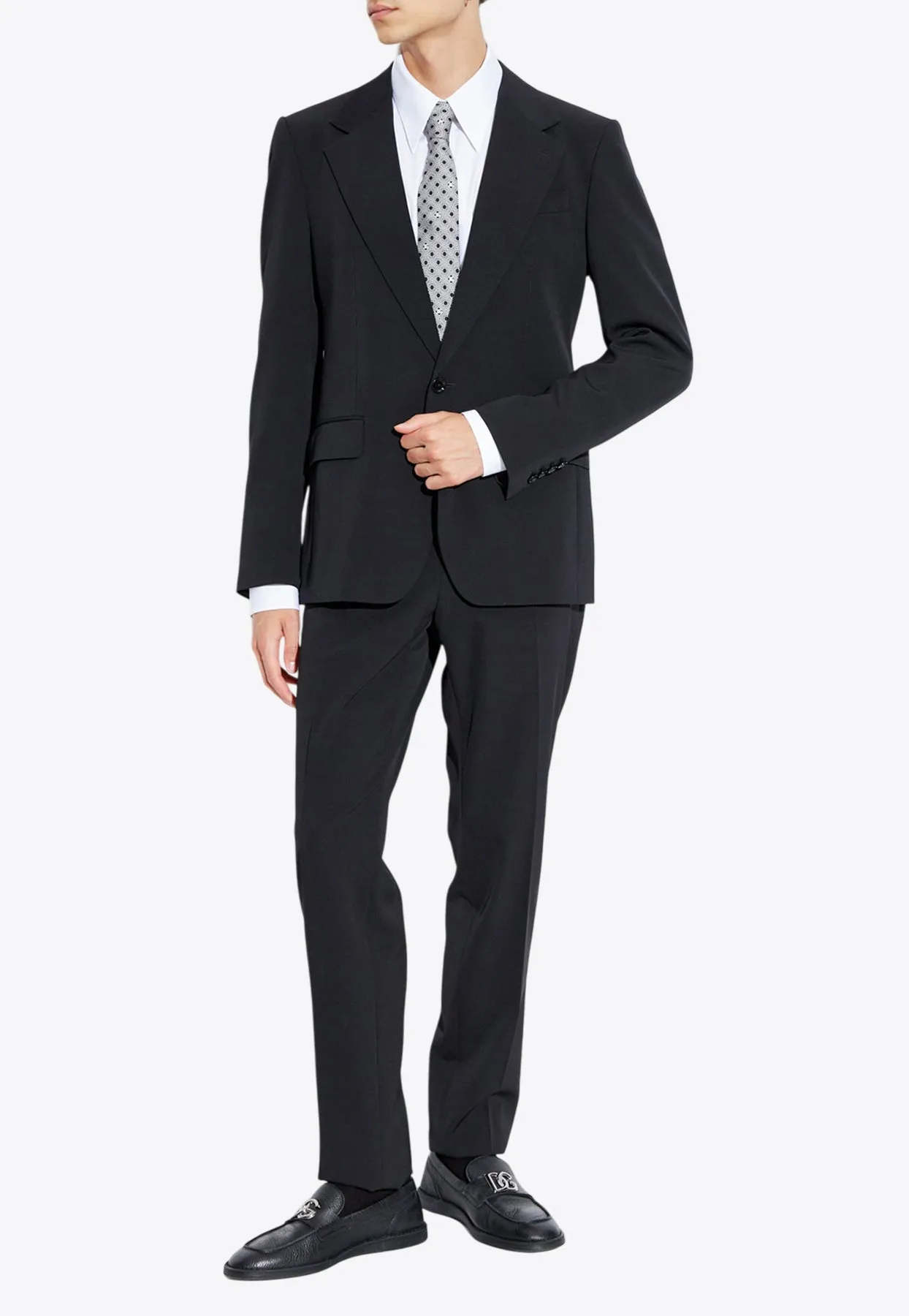 Single Breasted Wool-Blend Blazer