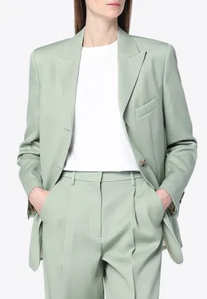 Single-Breasted Wool Jacket