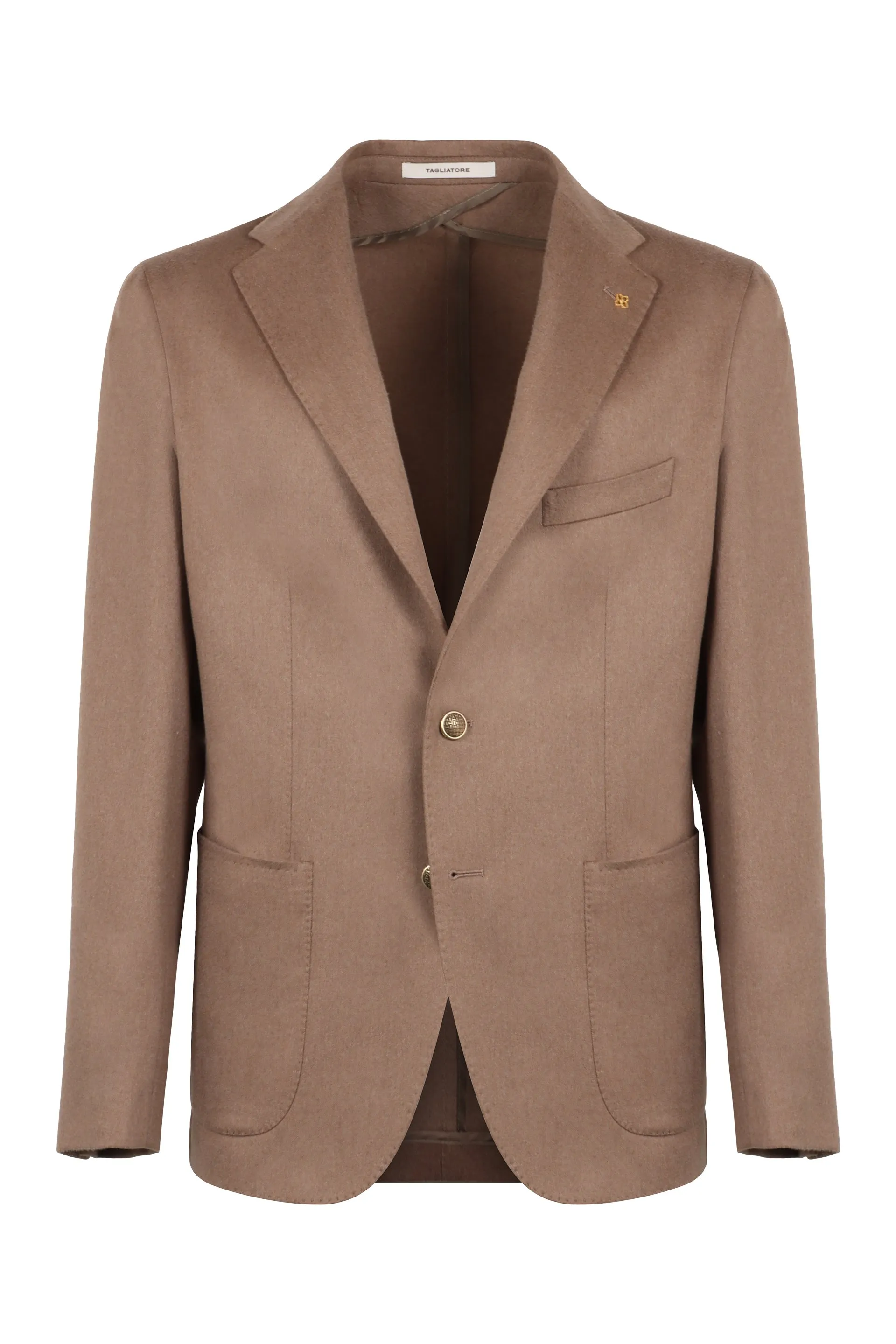 Single-breasted wool jacket
