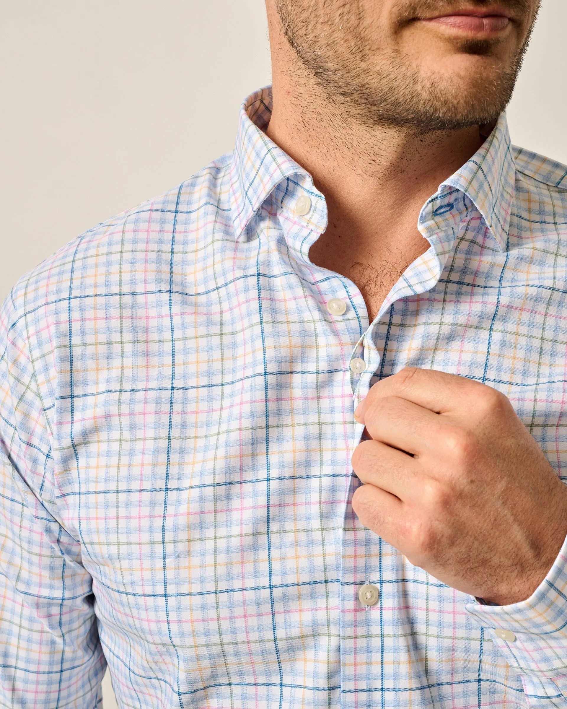 Singleton Performance Button Down