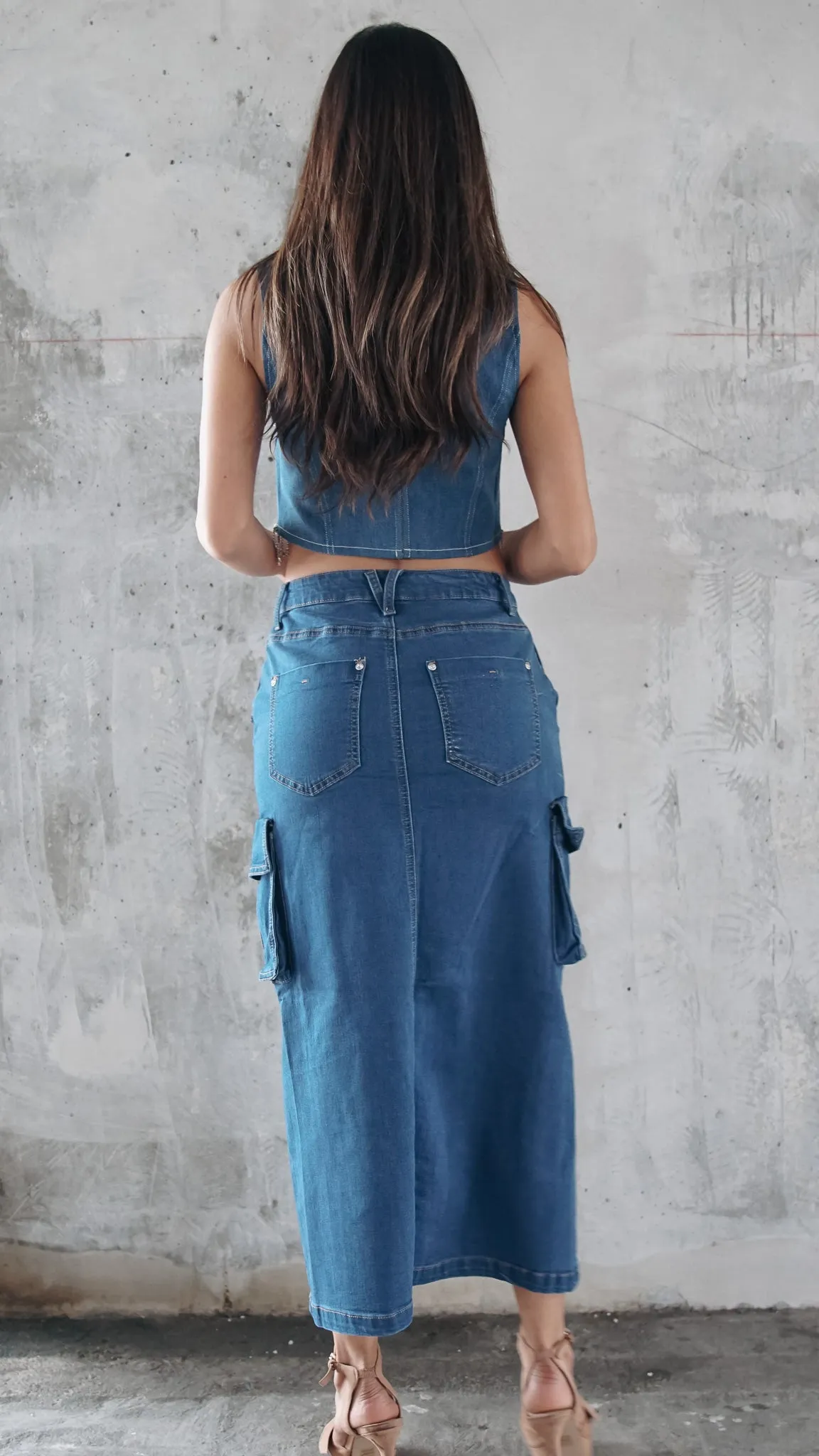 Skylar Denim Crop Top