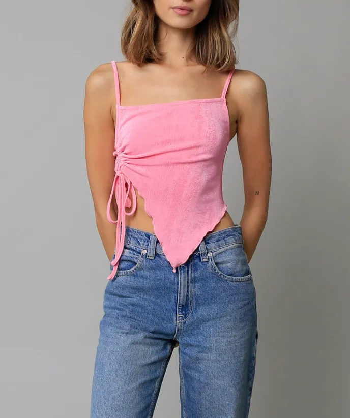 Sleeveless Asymmetrical Tank Top