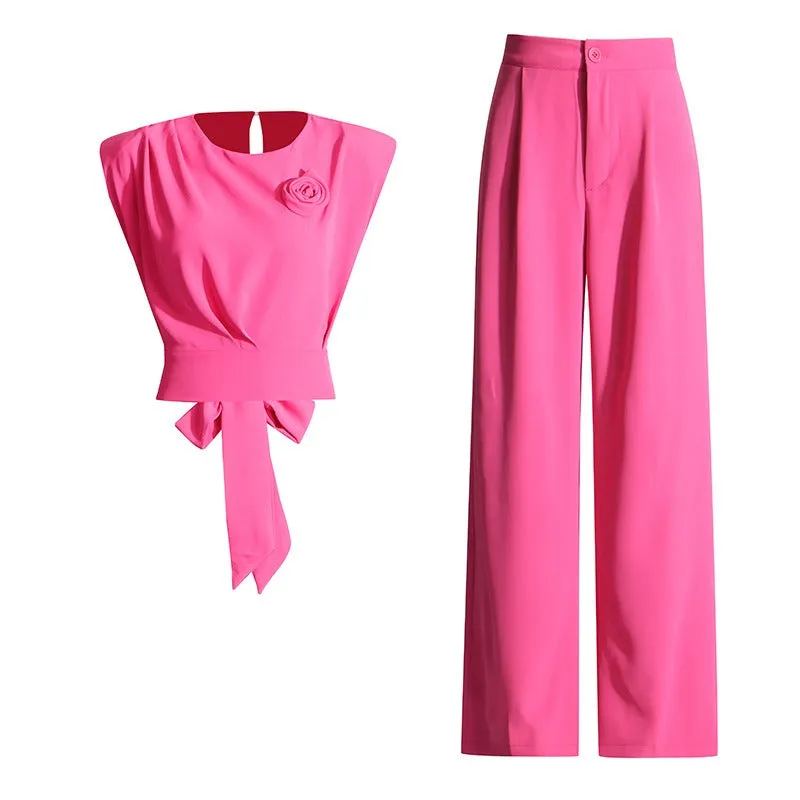 Sleeveless Bow Summer set