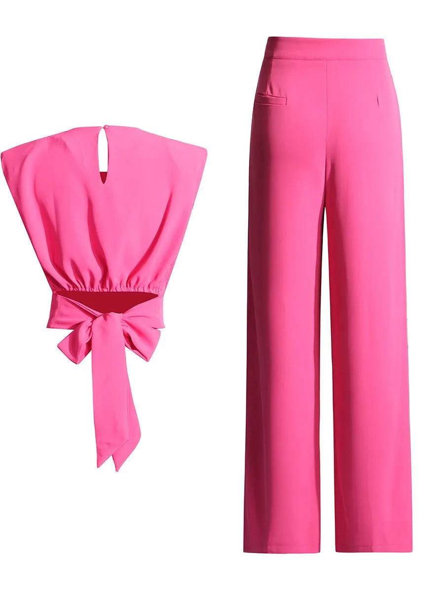 Sleeveless Bow Summer set